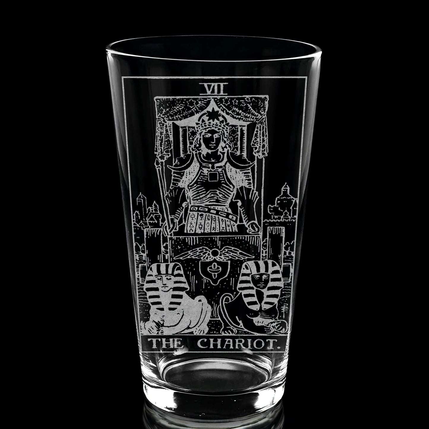 RIDER-WAITE TAROT CARD Pint Glasses by LumEngrave VYSN