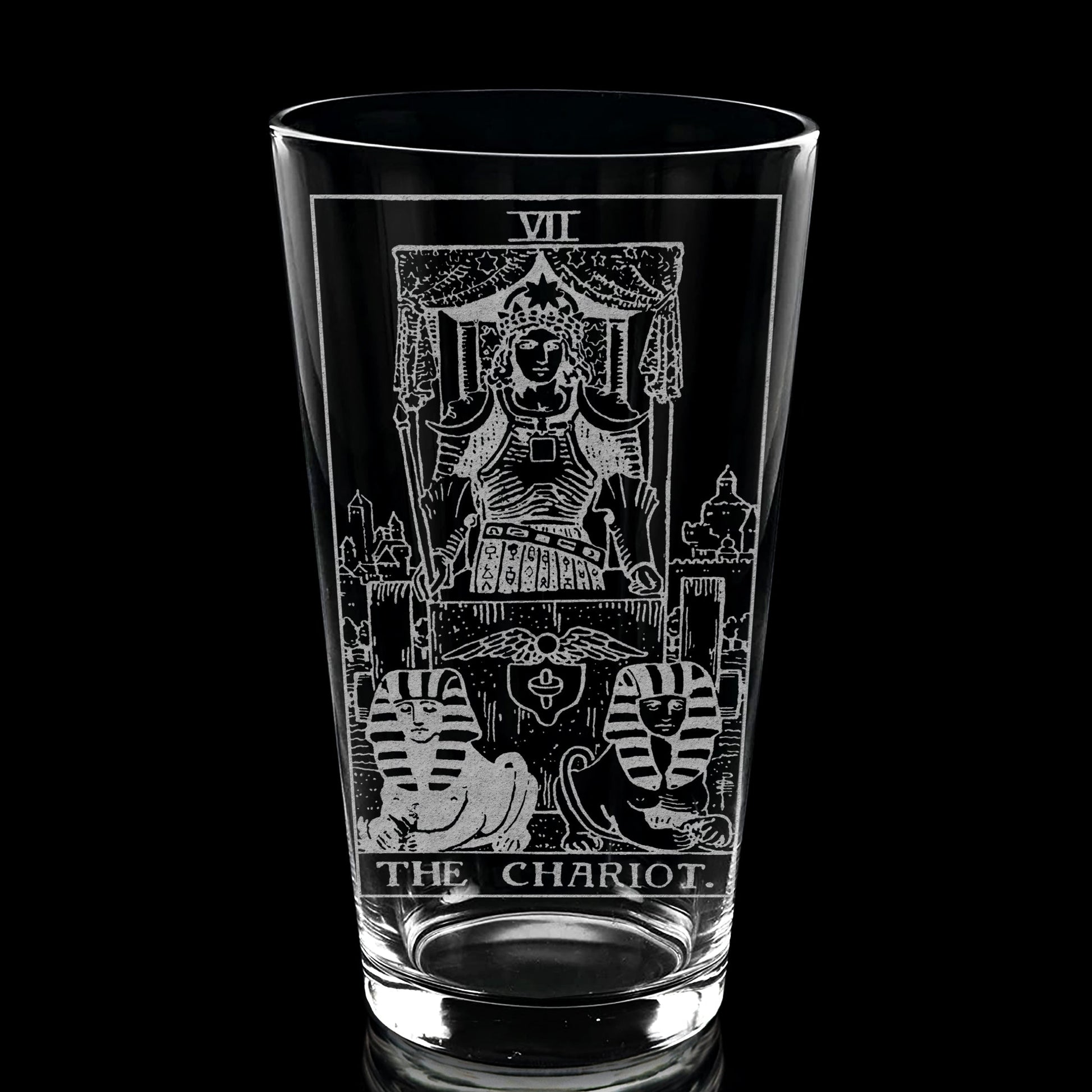 RIDER-WAITE TAROT CARD Pint Glasses by LumEngrave VYSN