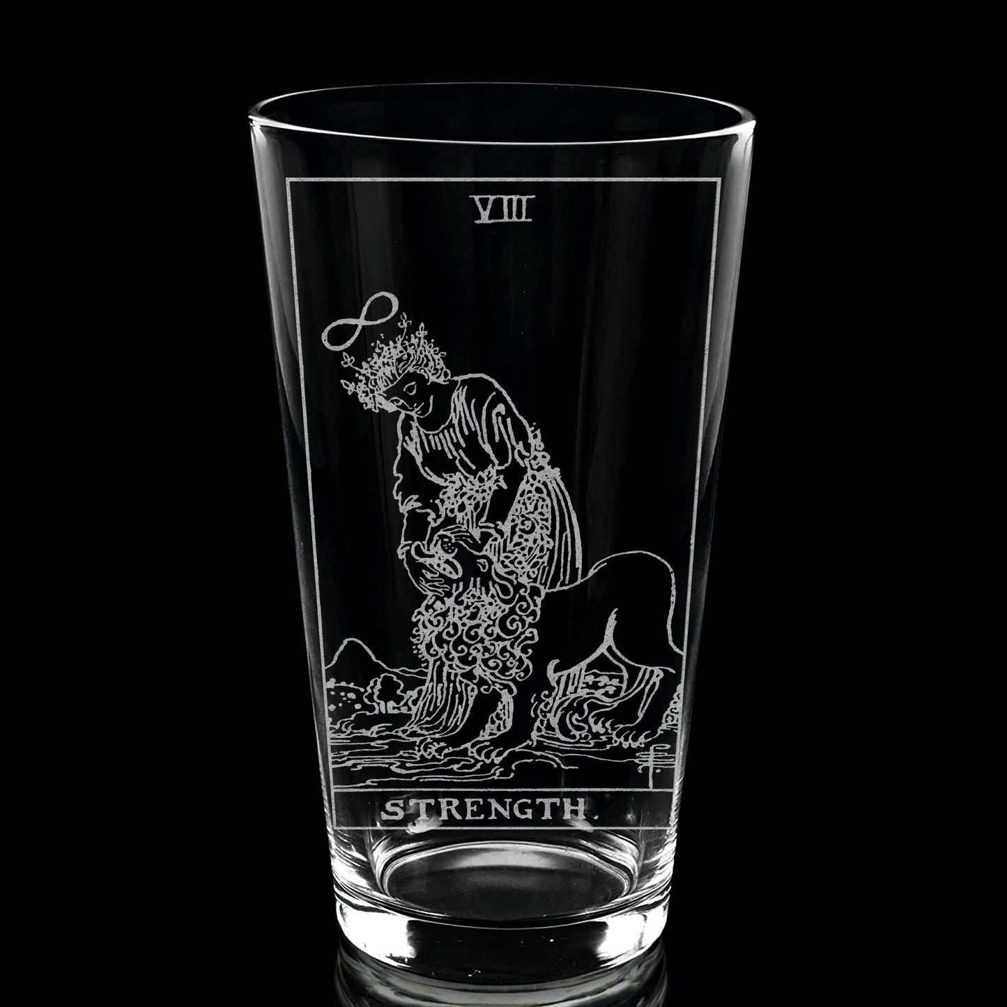 RIDER-WAITE TAROT CARD Pint Glasses by LumEngrave VYSN
