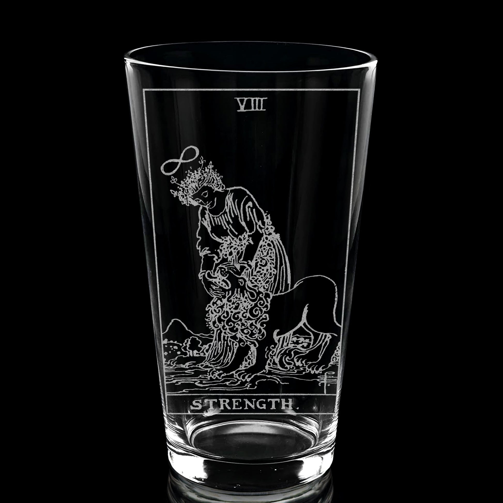 RIDER-WAITE TAROT CARD Pint Glasses by LumEngrave VYSN