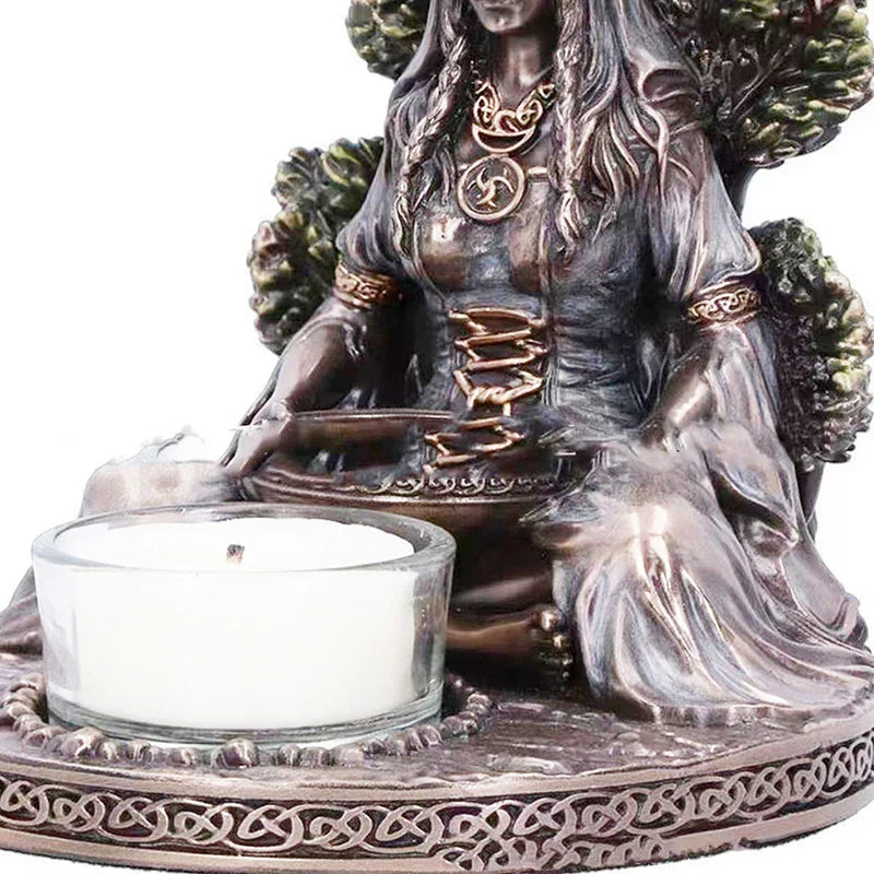 Celtic God & Goddess Candle Holder Green Witch Creations
