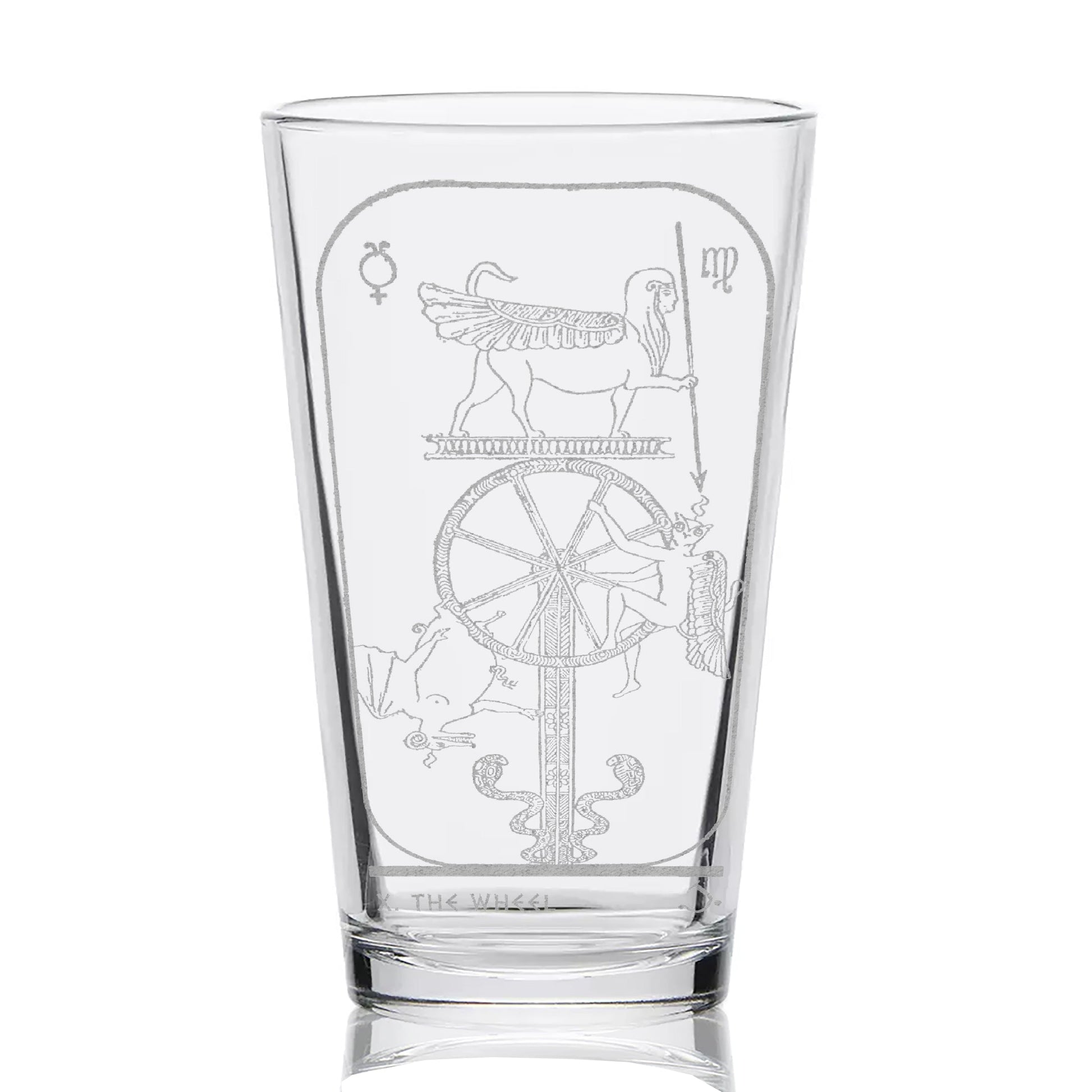 EGYPTIAN TAROT CARD Pint Glasses by LumEngrave VYSN