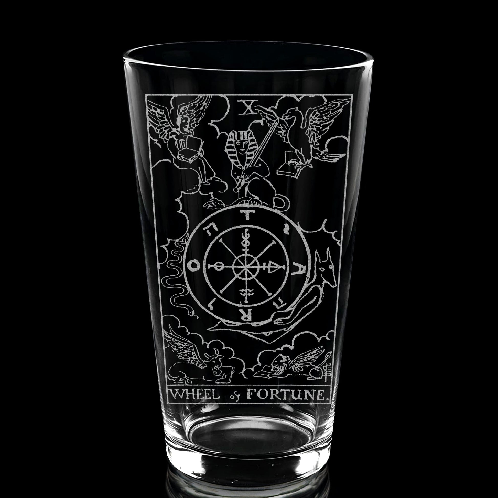RIDER-WAITE TAROT CARD Pint Glasses by LumEngrave VYSN