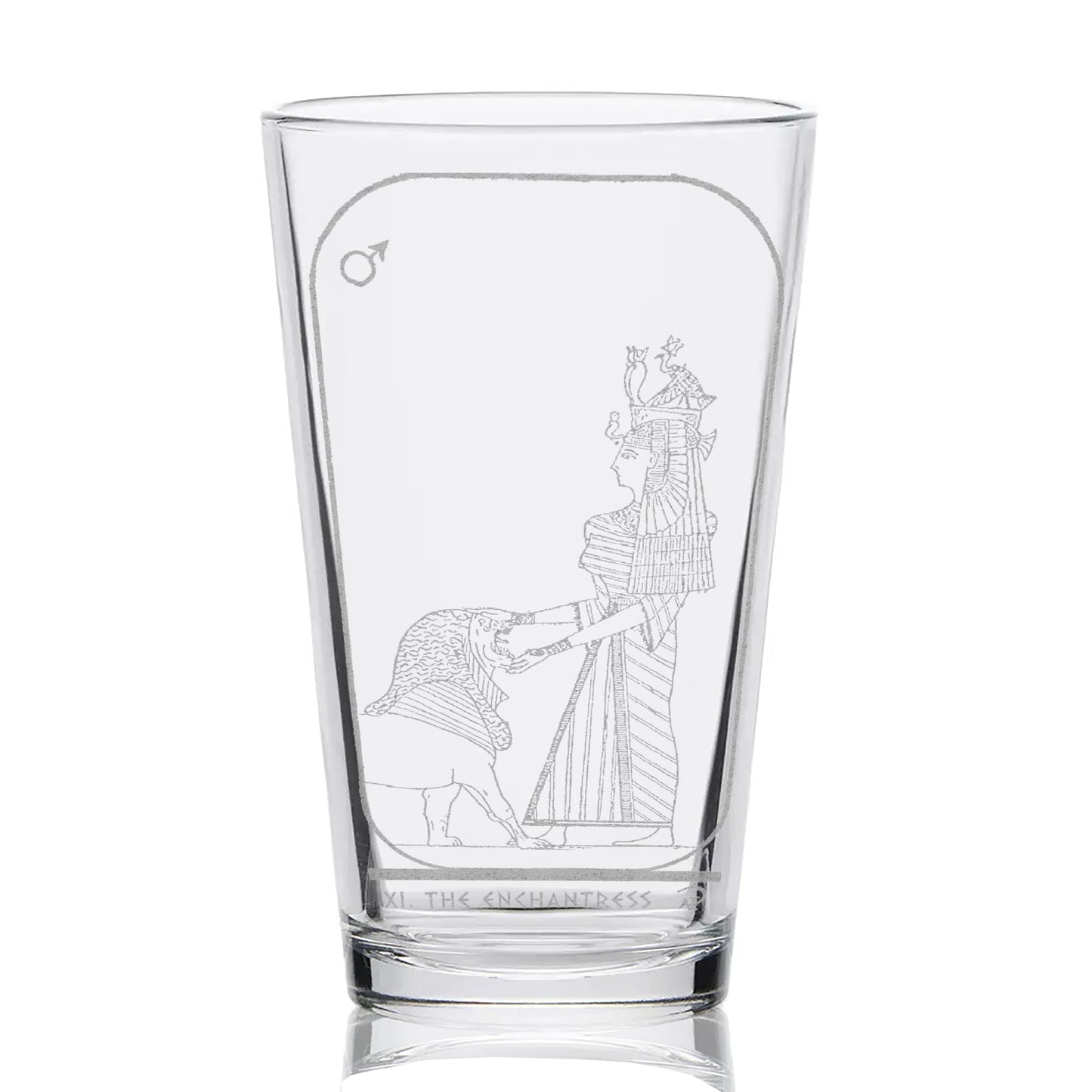 EGYPTIAN TAROT CARD Pint Glasses by LumEngrave VYSN