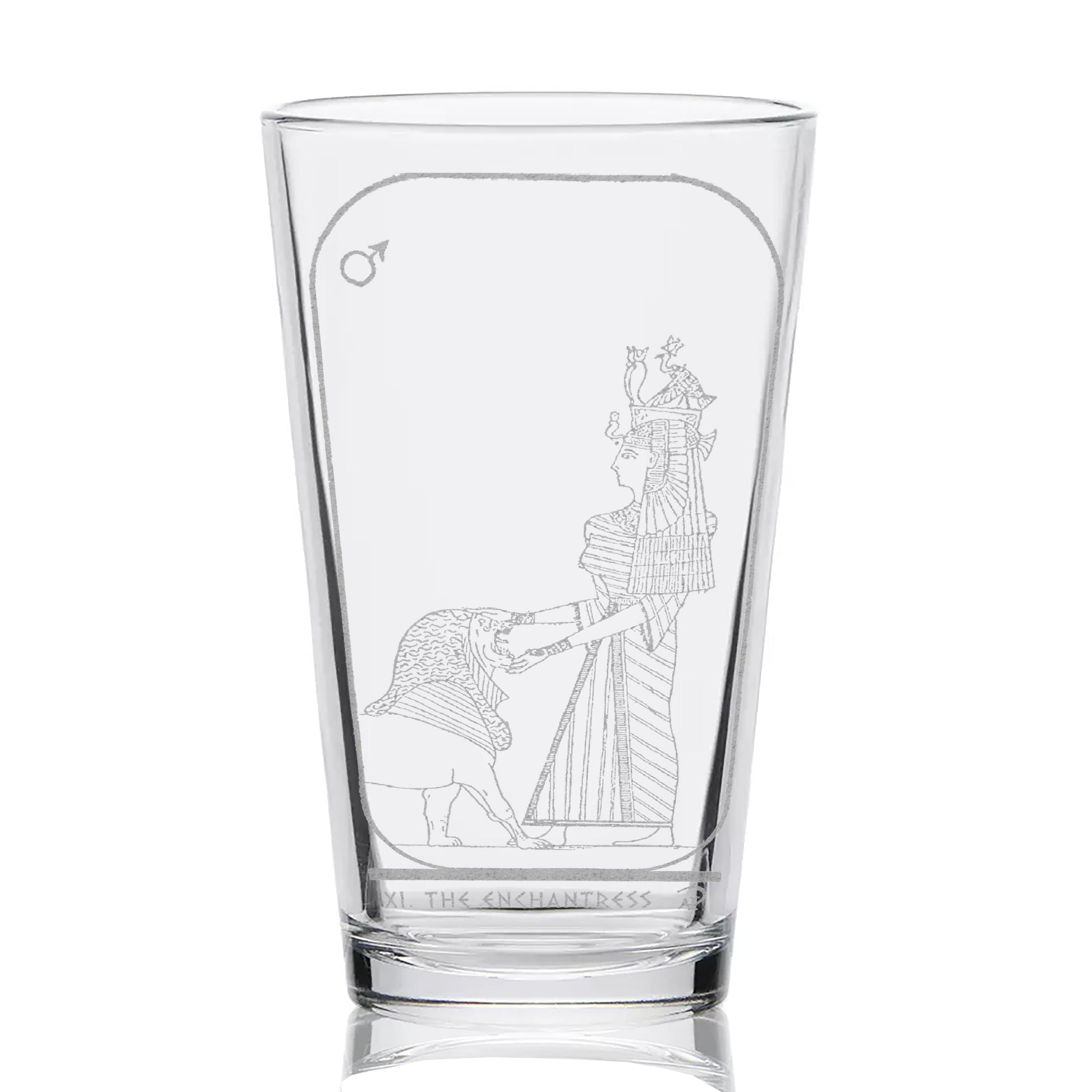 EGYPTIAN TAROT CARD Pint Glasses by LumEngrave VYSN
