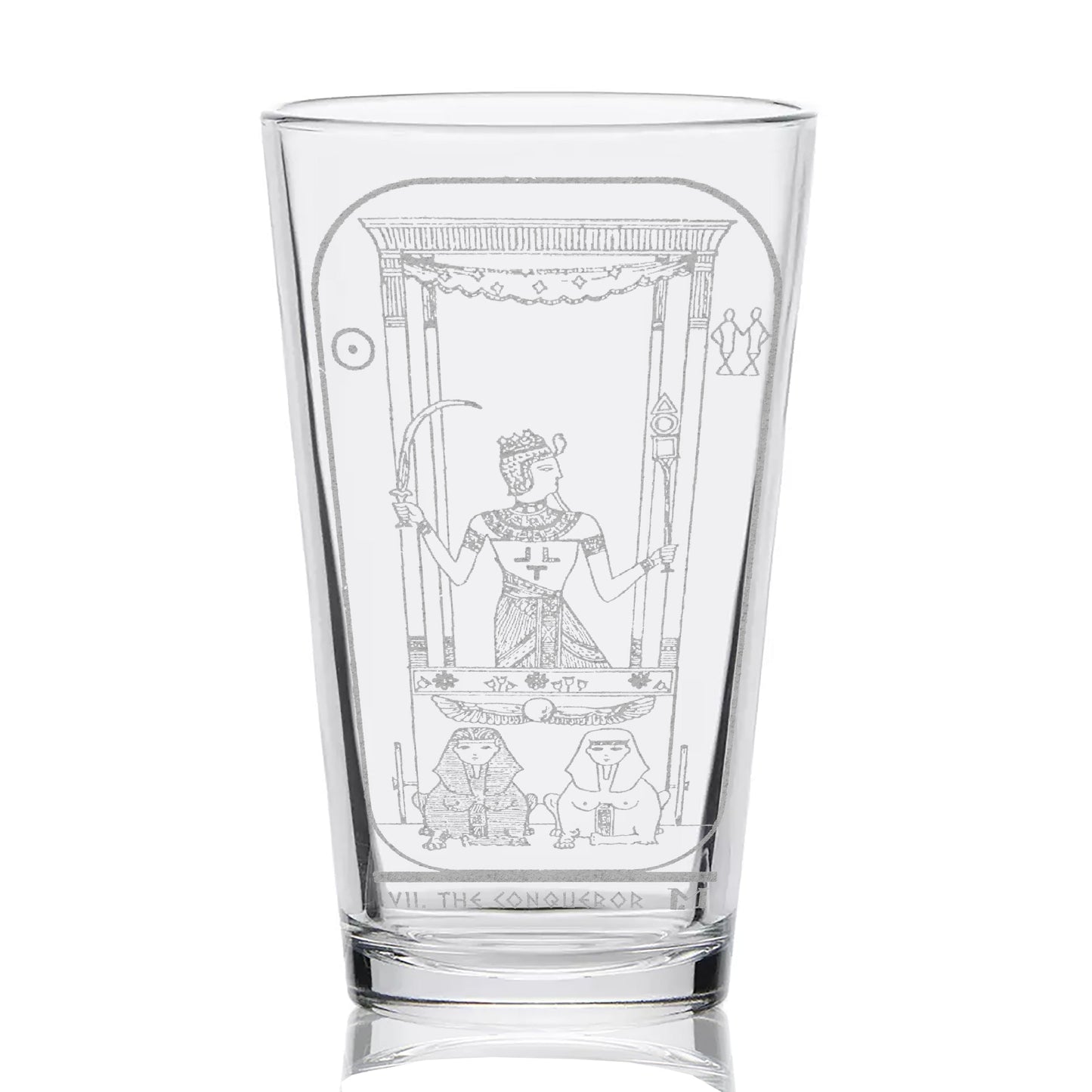 EGYPTIAN TAROT CARD Pint Glasses by LumEngrave VYSN