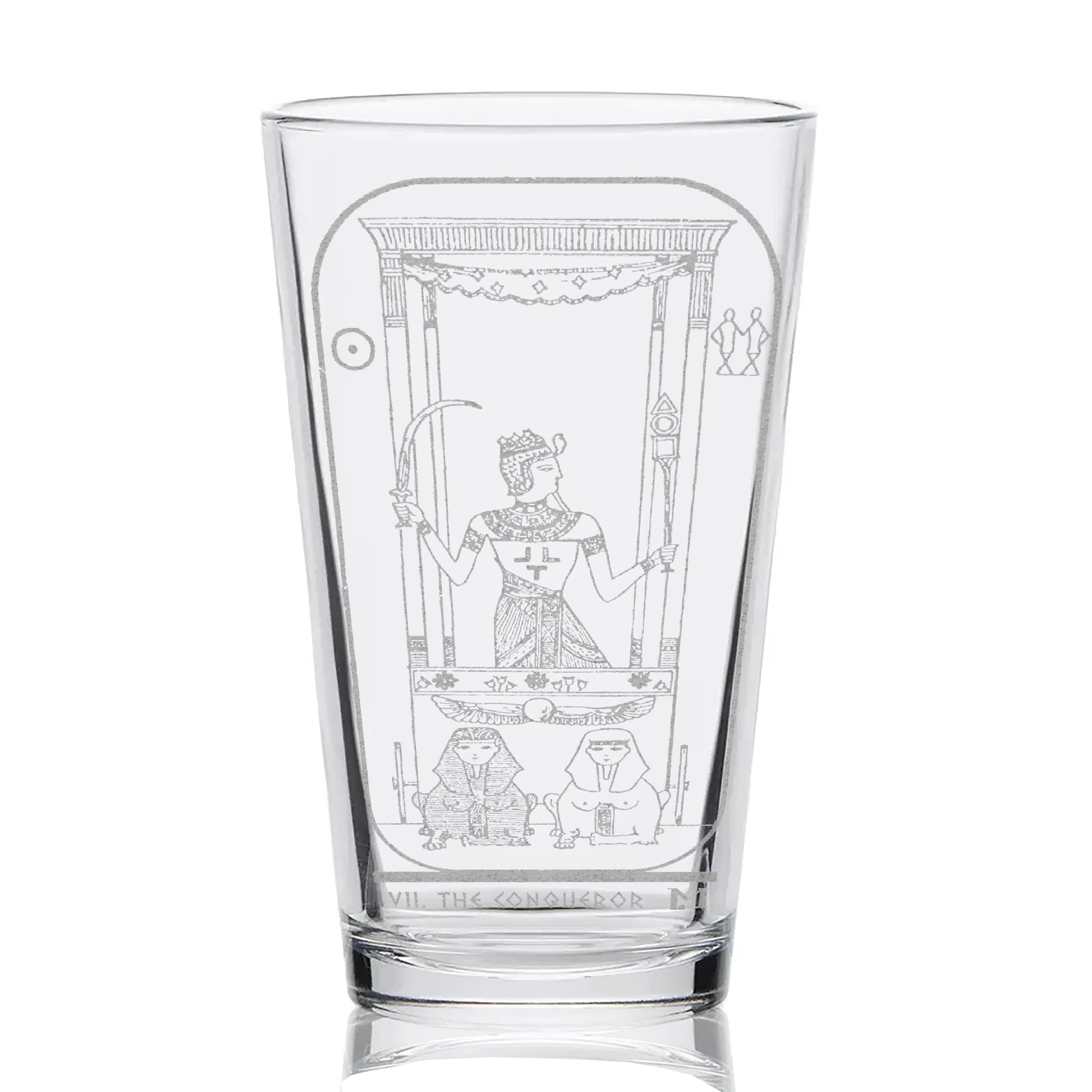 EGYPTIAN TAROT CARD Pint Glasses by LumEngrave VYSN