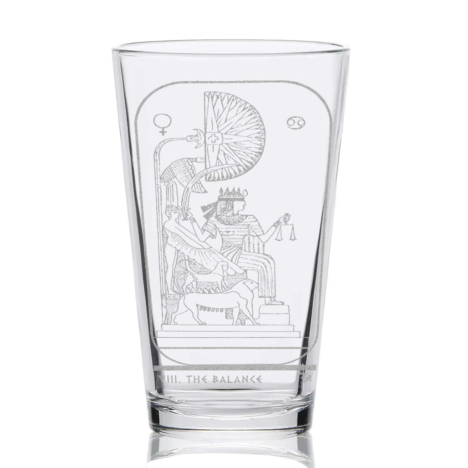 EGYPTIAN TAROT CARD Pint Glasses by LumEngrave VYSN