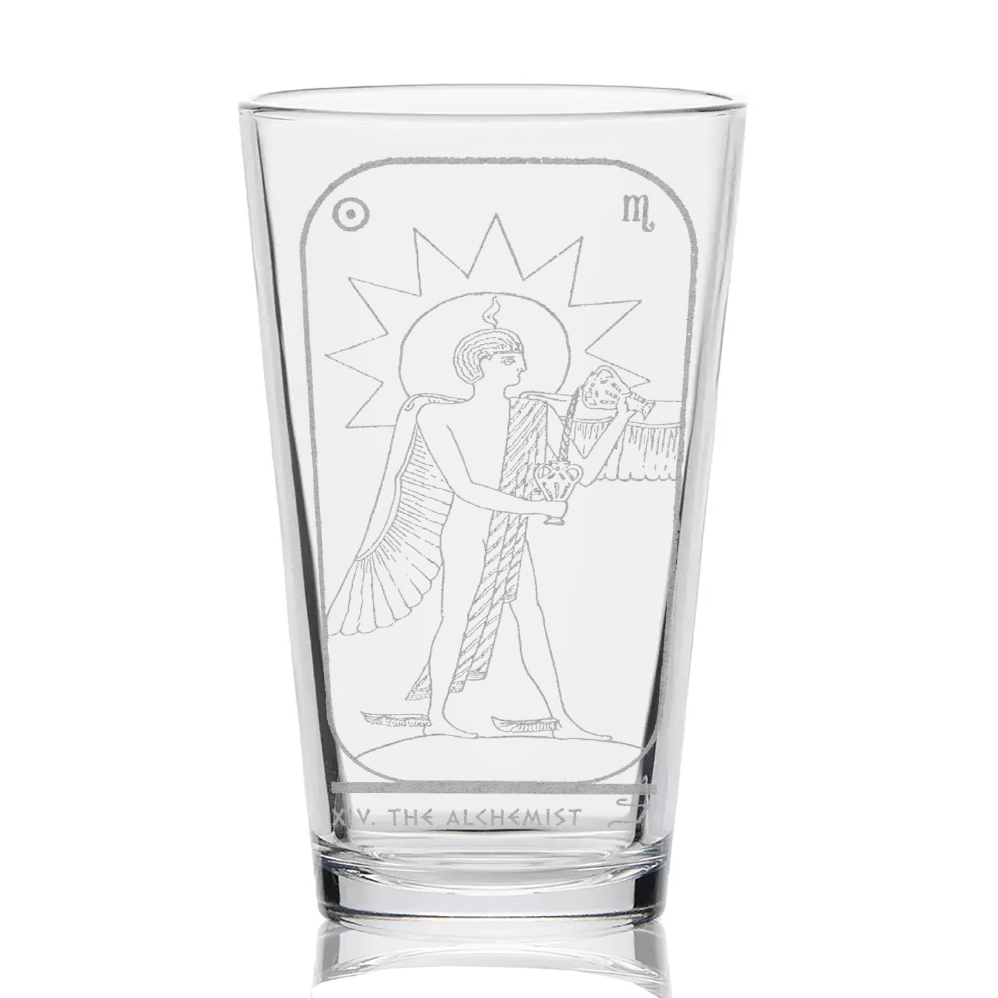 EGYPTIAN TAROT CARD Pint Glasses by LumEngrave VYSN