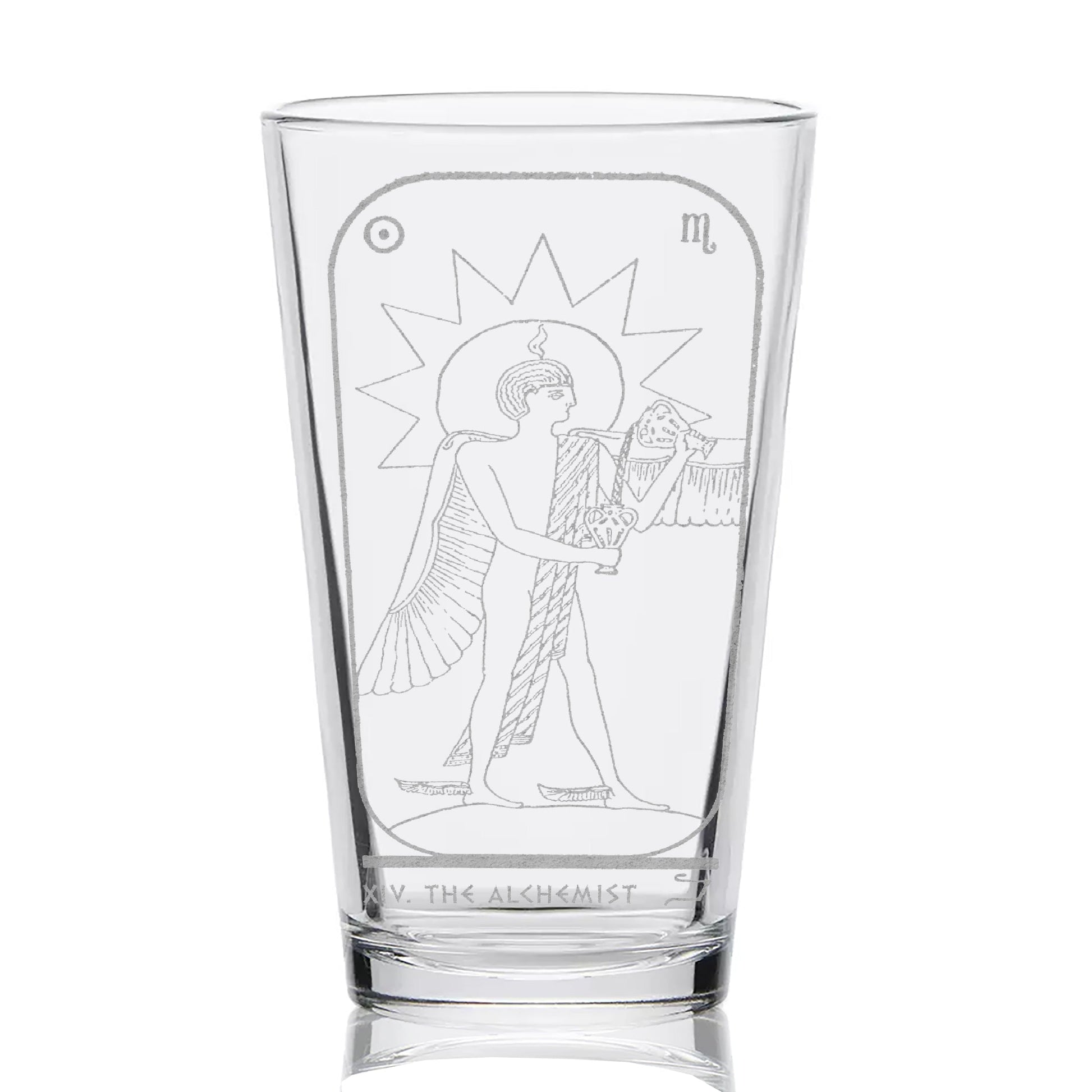 EGYPTIAN TAROT CARD Pint Glasses by LumEngrave VYSN