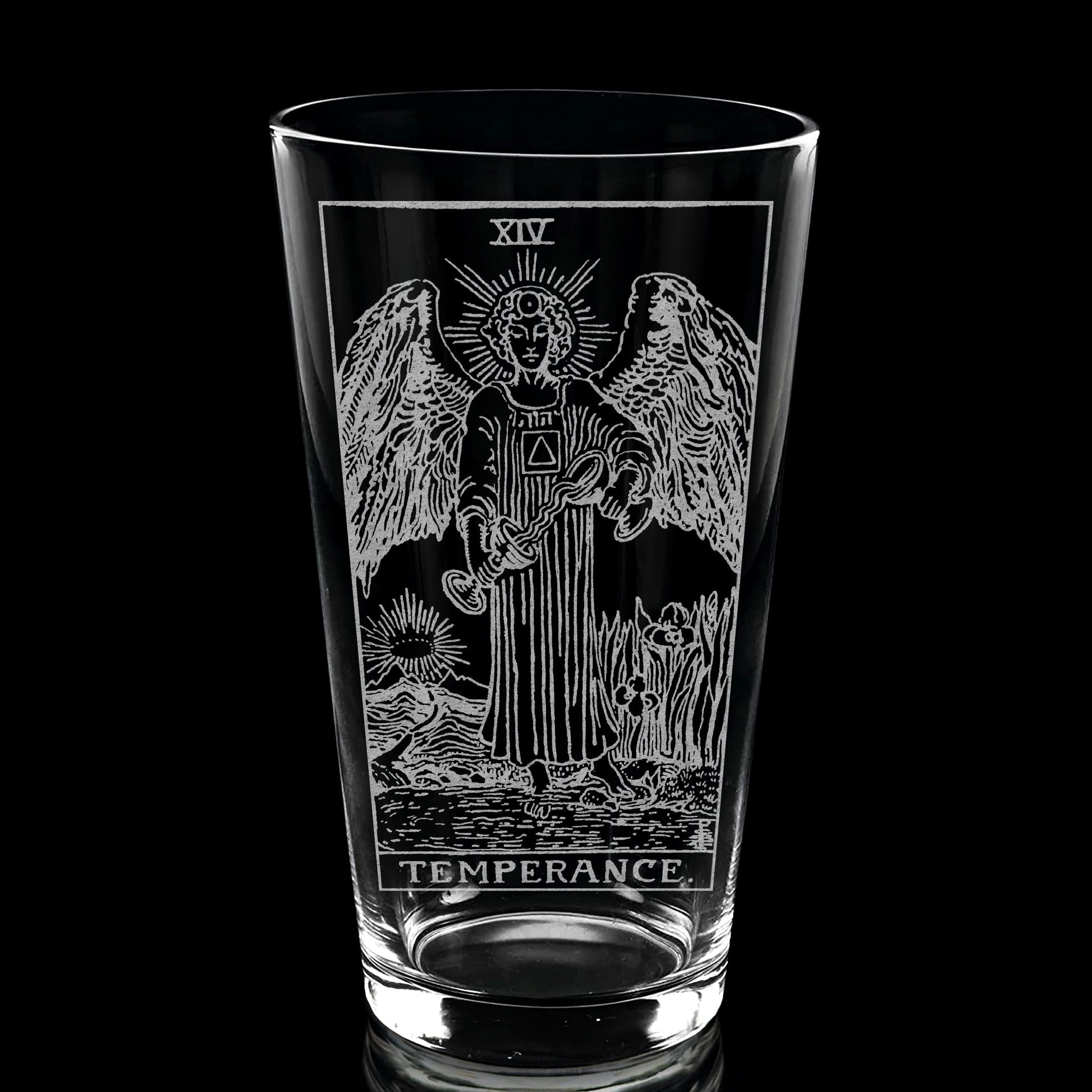 RIDER-WAITE TAROT CARD Pint Glasses by LumEngrave VYSN
