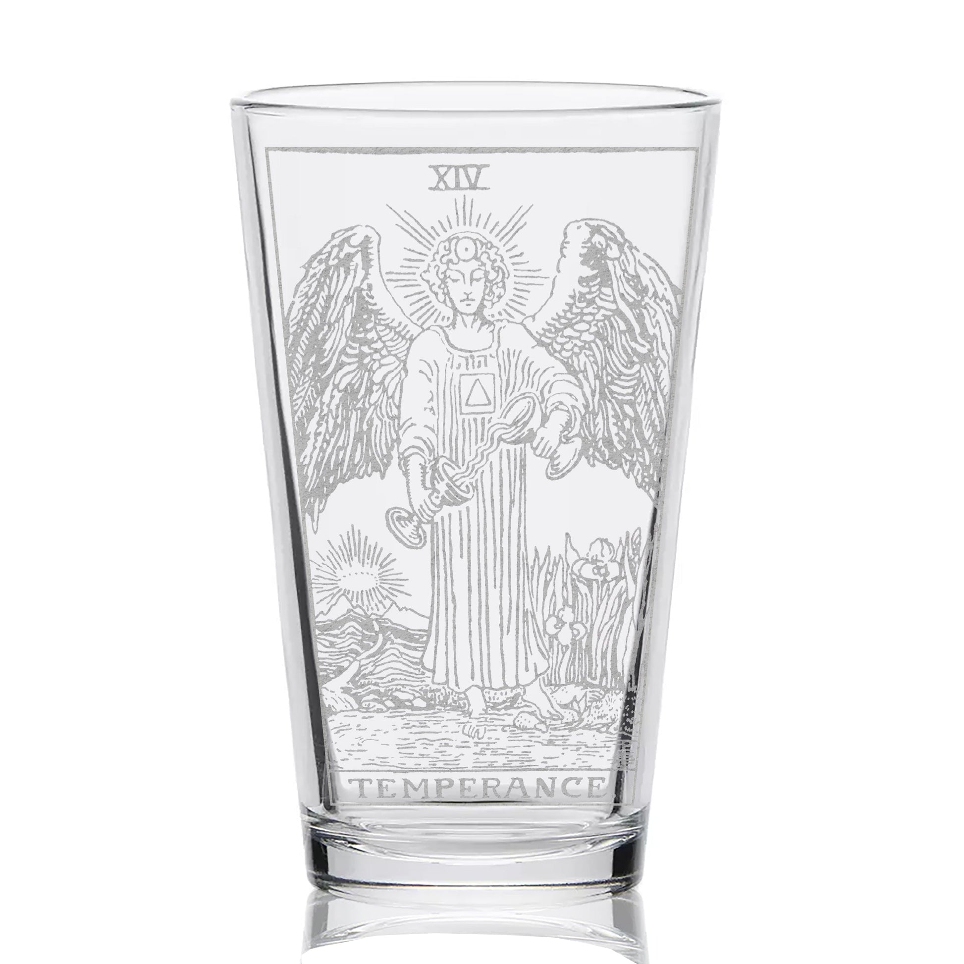 RIDER-WAITE TAROT CARD Pint Glasses by LumEngrave VYSN