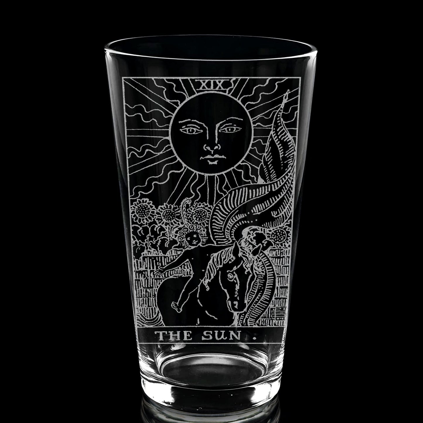RIDER-WAITE TAROT CARD Pint Glasses by LumEngrave VYSN
