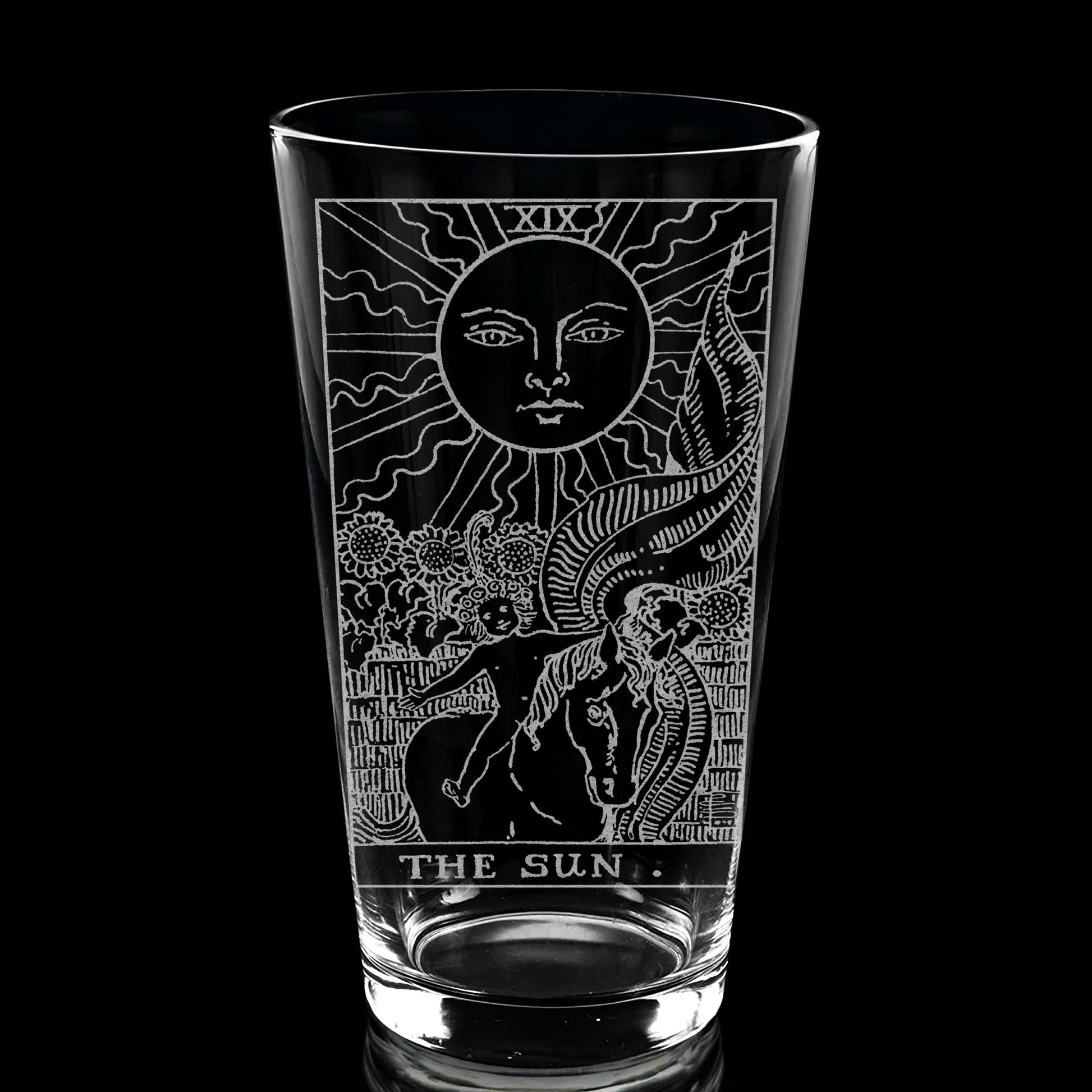 RIDER-WAITE TAROT CARD Pint Glasses by LumEngrave VYSN