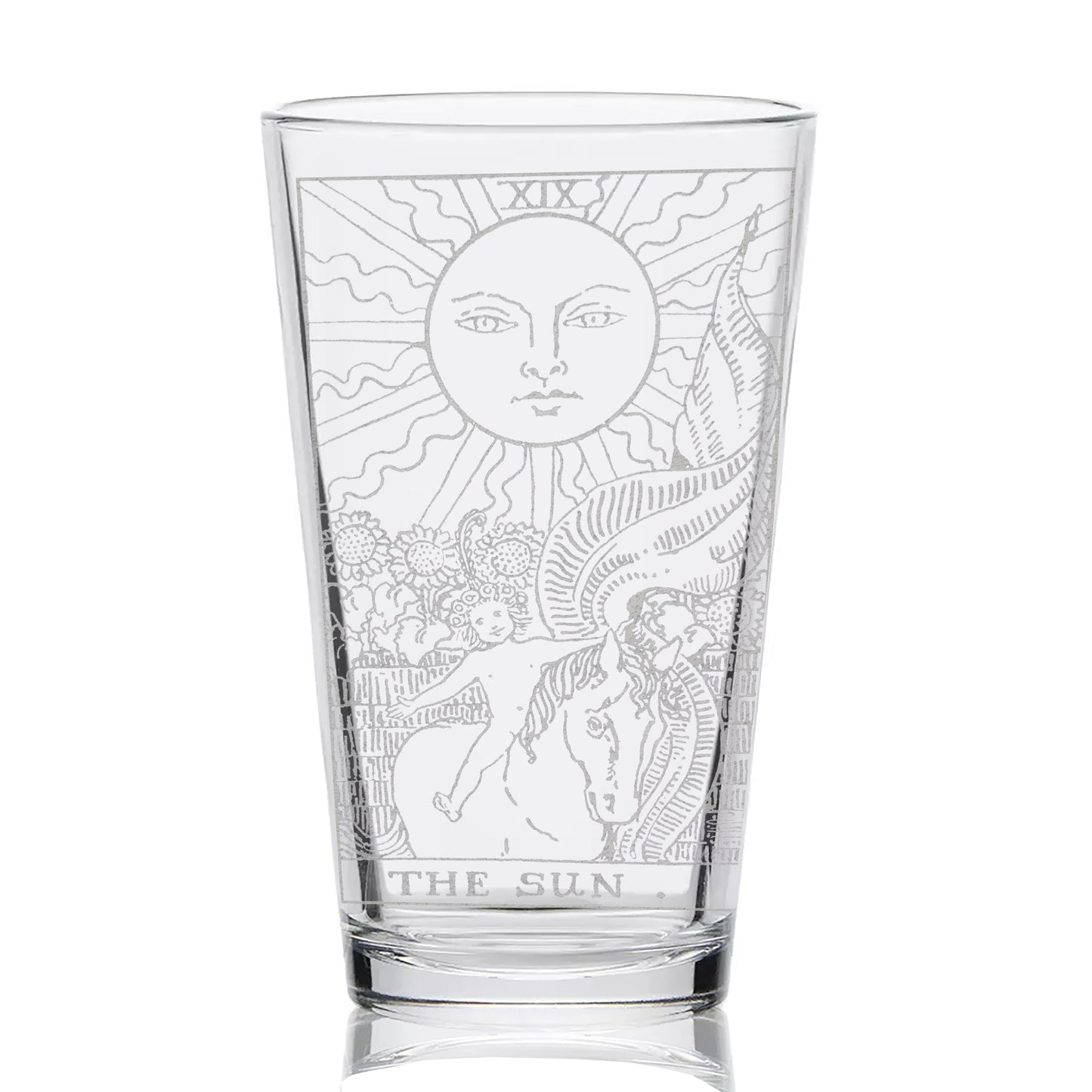 RIDER-WAITE TAROT CARD Pint Glasses by LumEngrave VYSN
