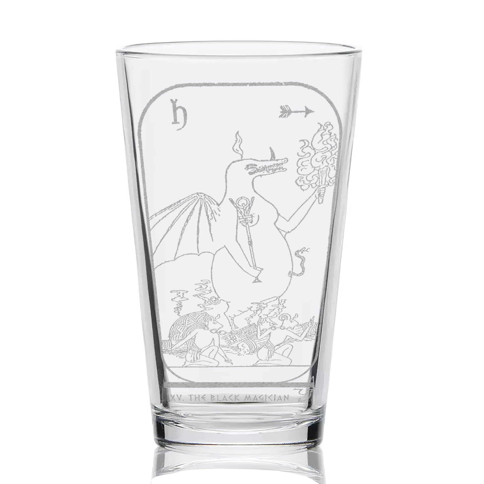 EGYPTIAN TAROT CARD Pint Glasses by LumEngrave VYSN