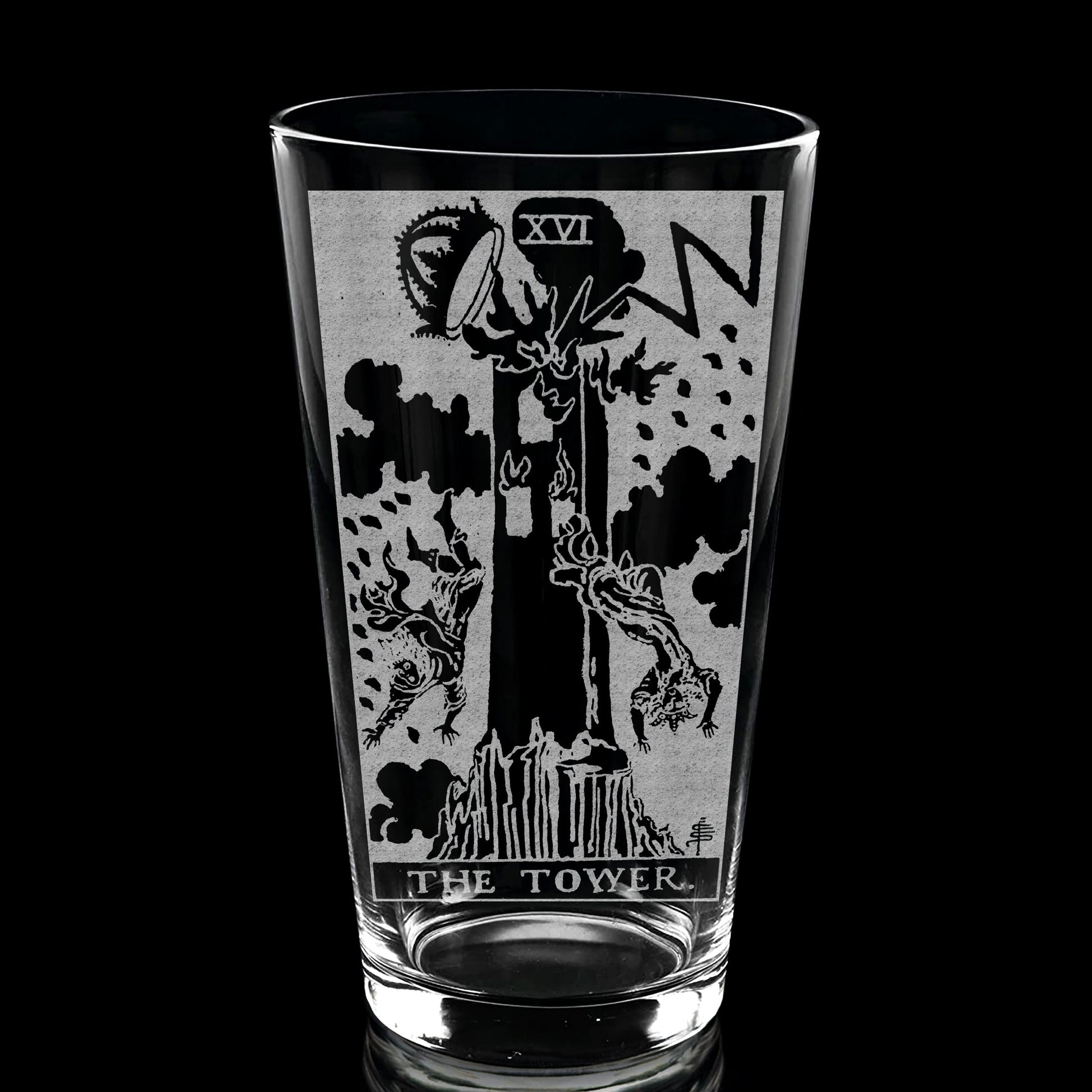RIDER-WAITE TAROT CARD Pint Glasses by LumEngrave VYSN