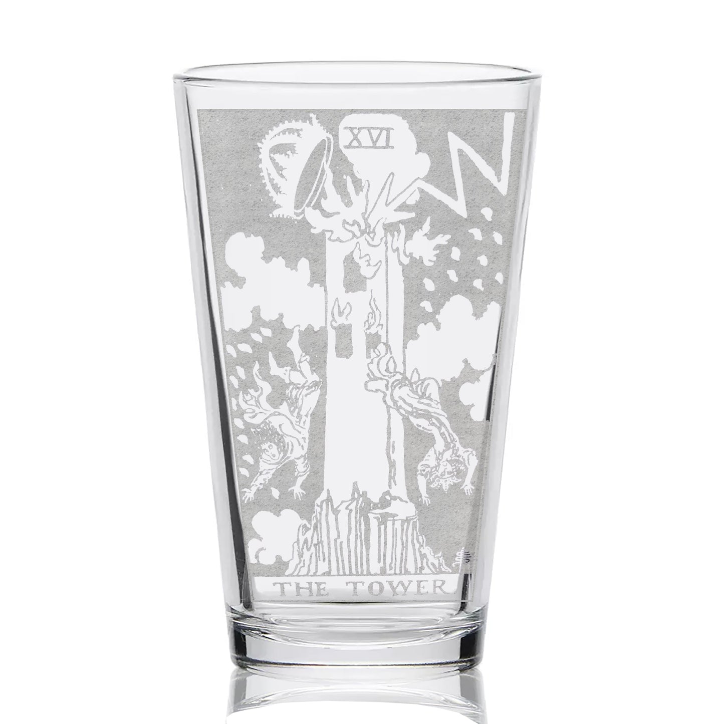 RIDER-WAITE TAROT CARD Pint Glasses by LumEngrave VYSN