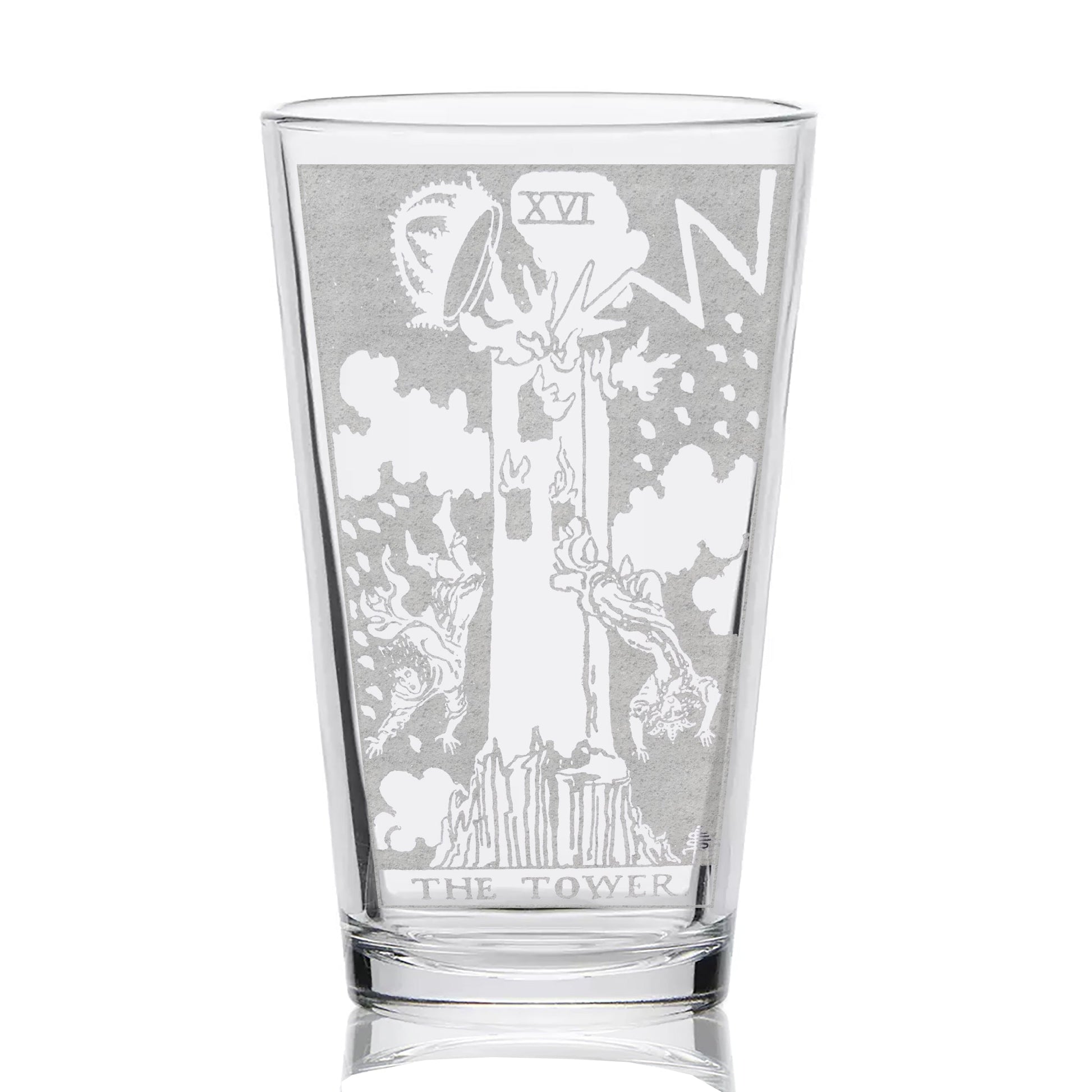 RIDER-WAITE TAROT CARD Pint Glasses by LumEngrave VYSN