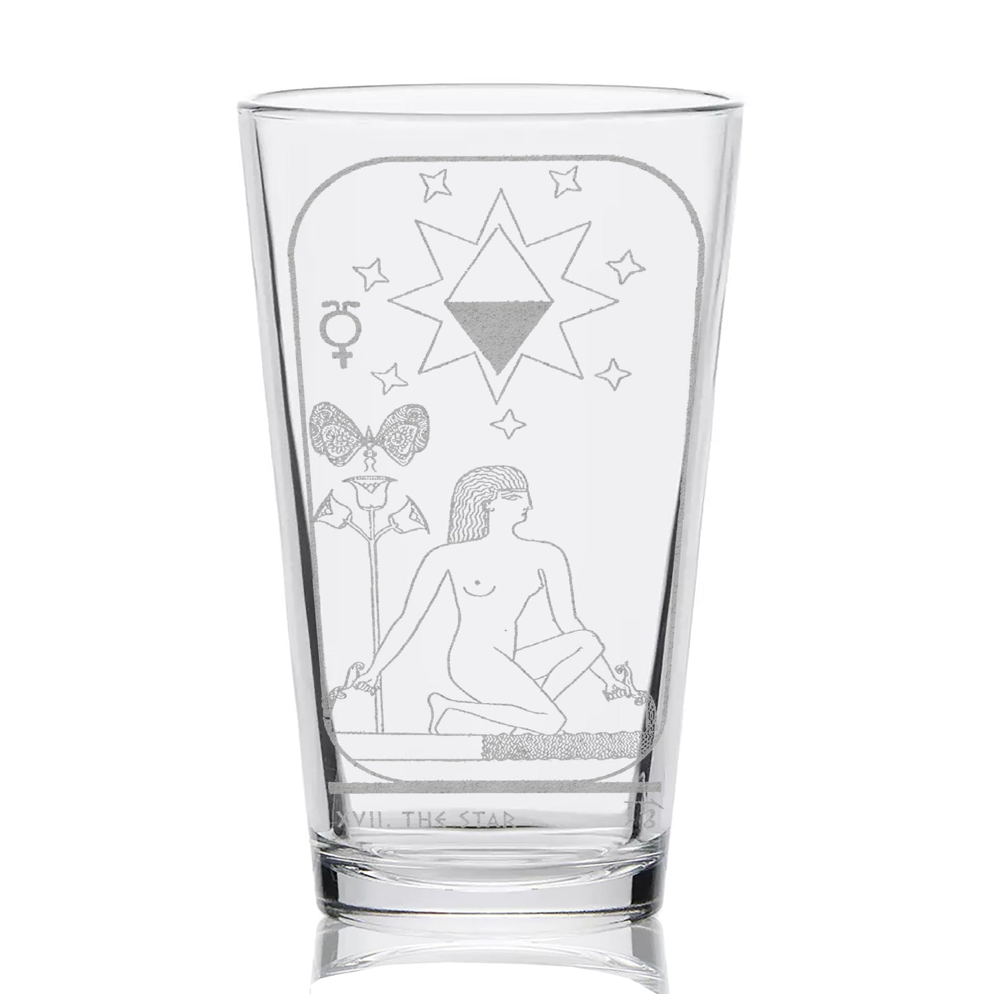 EGYPTIAN TAROT CARD Pint Glasses by LumEngrave VYSN