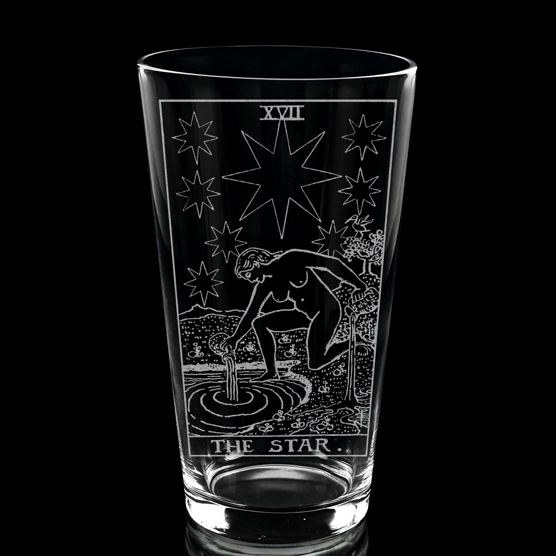 RIDER-WAITE TAROT CARD Pint Glasses by LumEngrave VYSN
