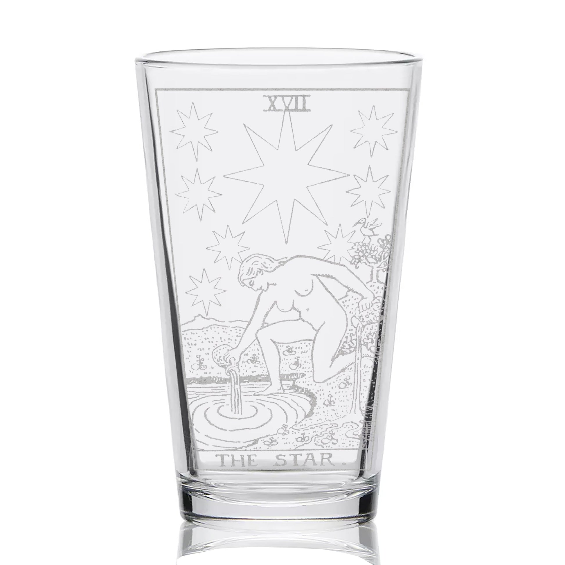 RIDER-WAITE TAROT CARD Pint Glasses by LumEngrave VYSN