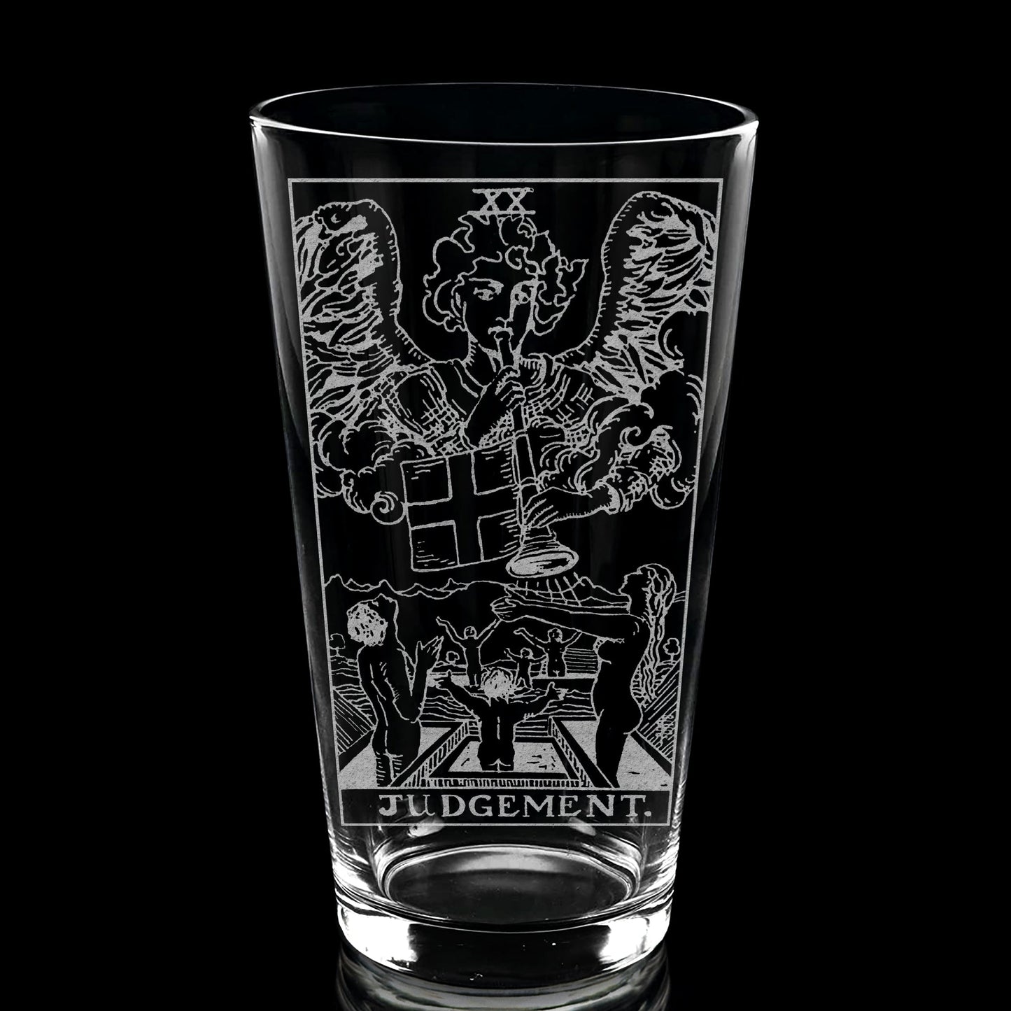RIDER-WAITE TAROT CARD Pint Glasses by LumEngrave VYSN