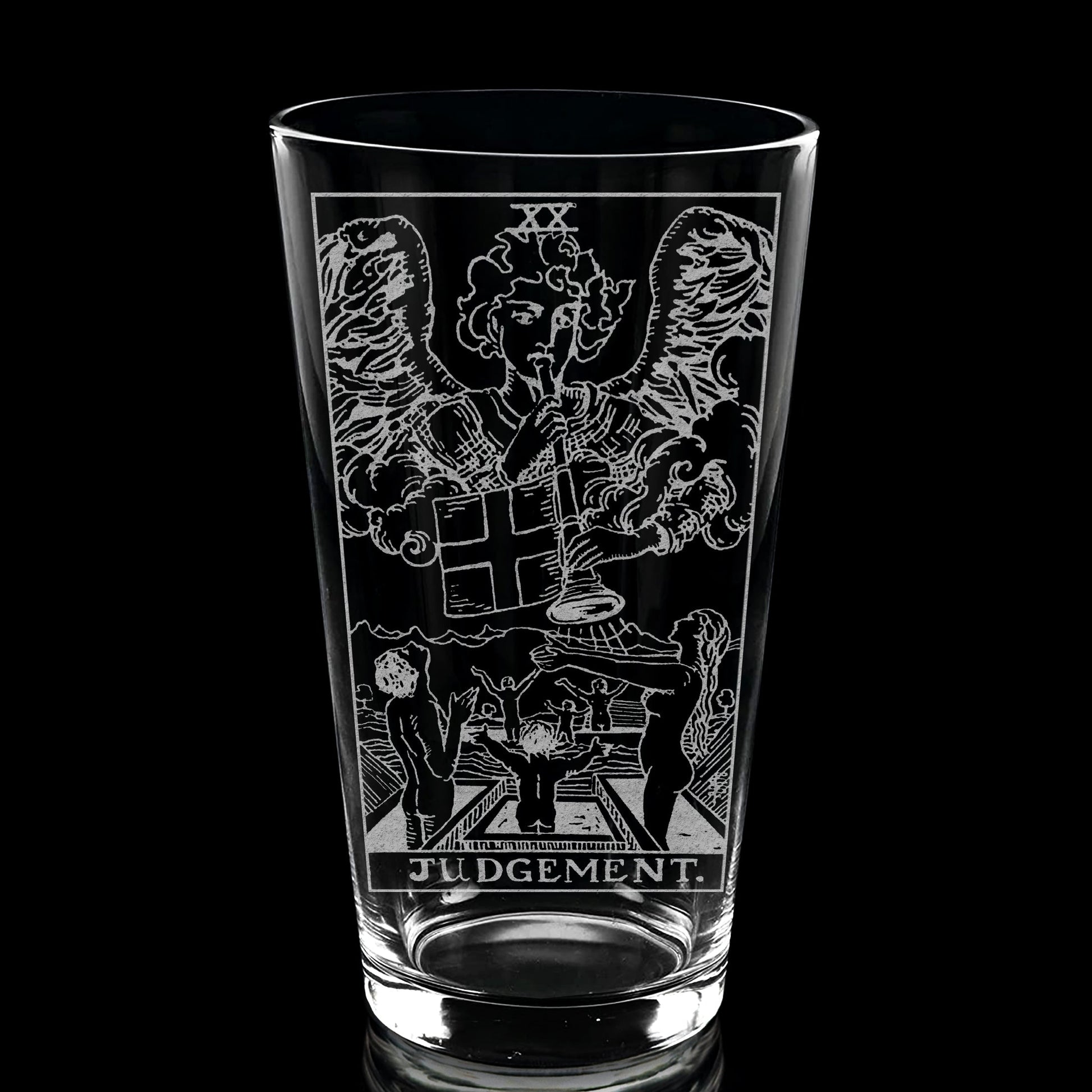 RIDER-WAITE TAROT CARD Pint Glasses by LumEngrave VYSN