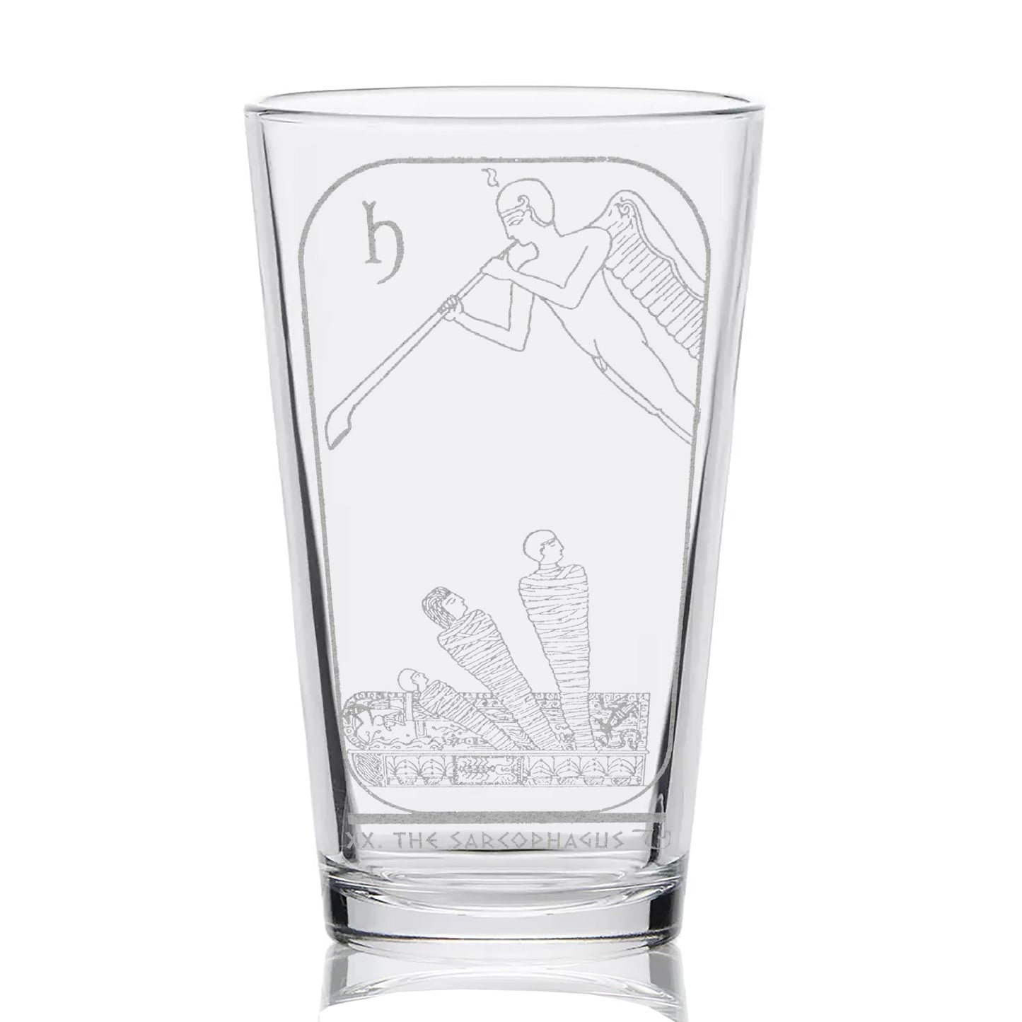 EGYPTIAN TAROT CARD Pint Glasses by LumEngrave VYSN