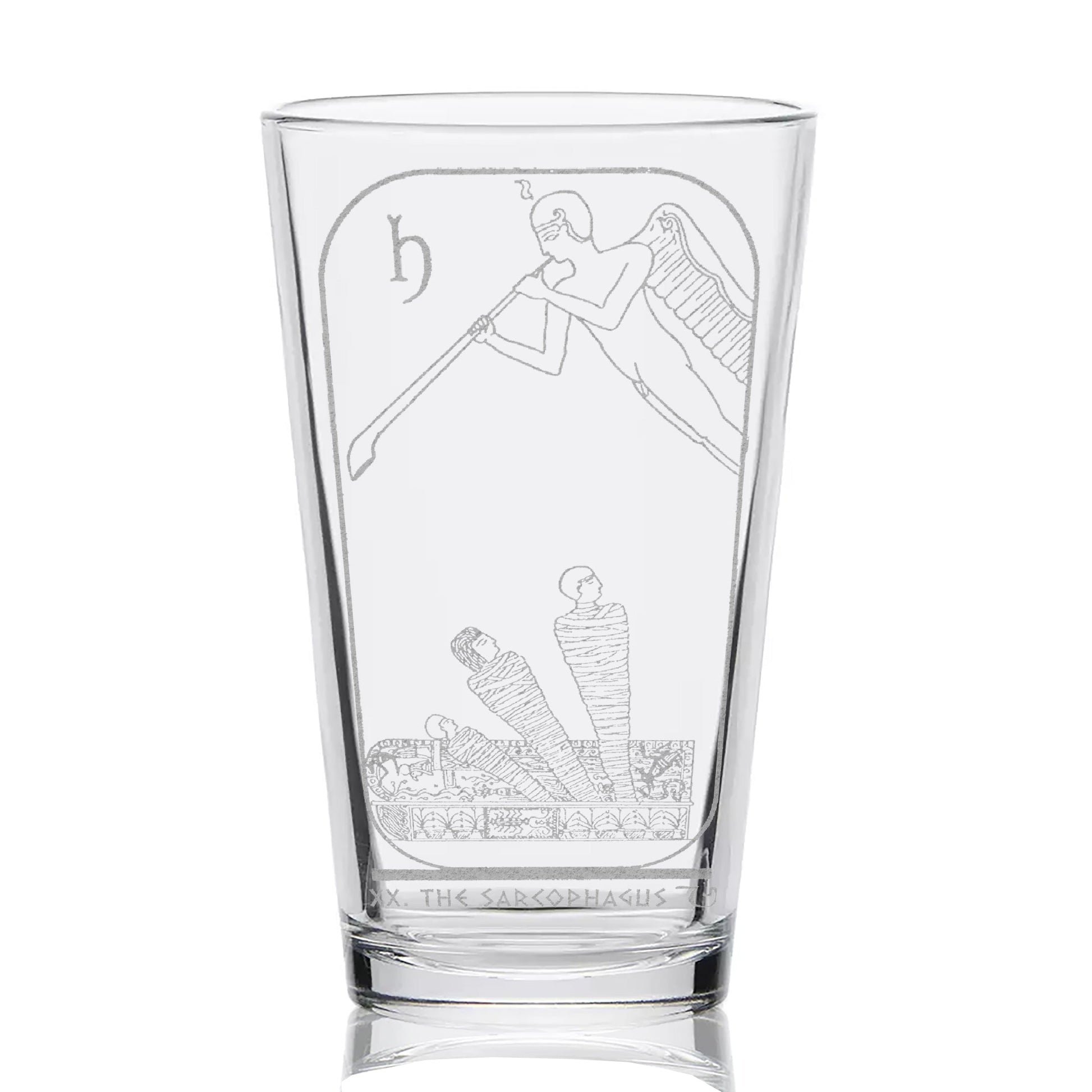EGYPTIAN TAROT CARD Pint Glasses by LumEngrave VYSN
