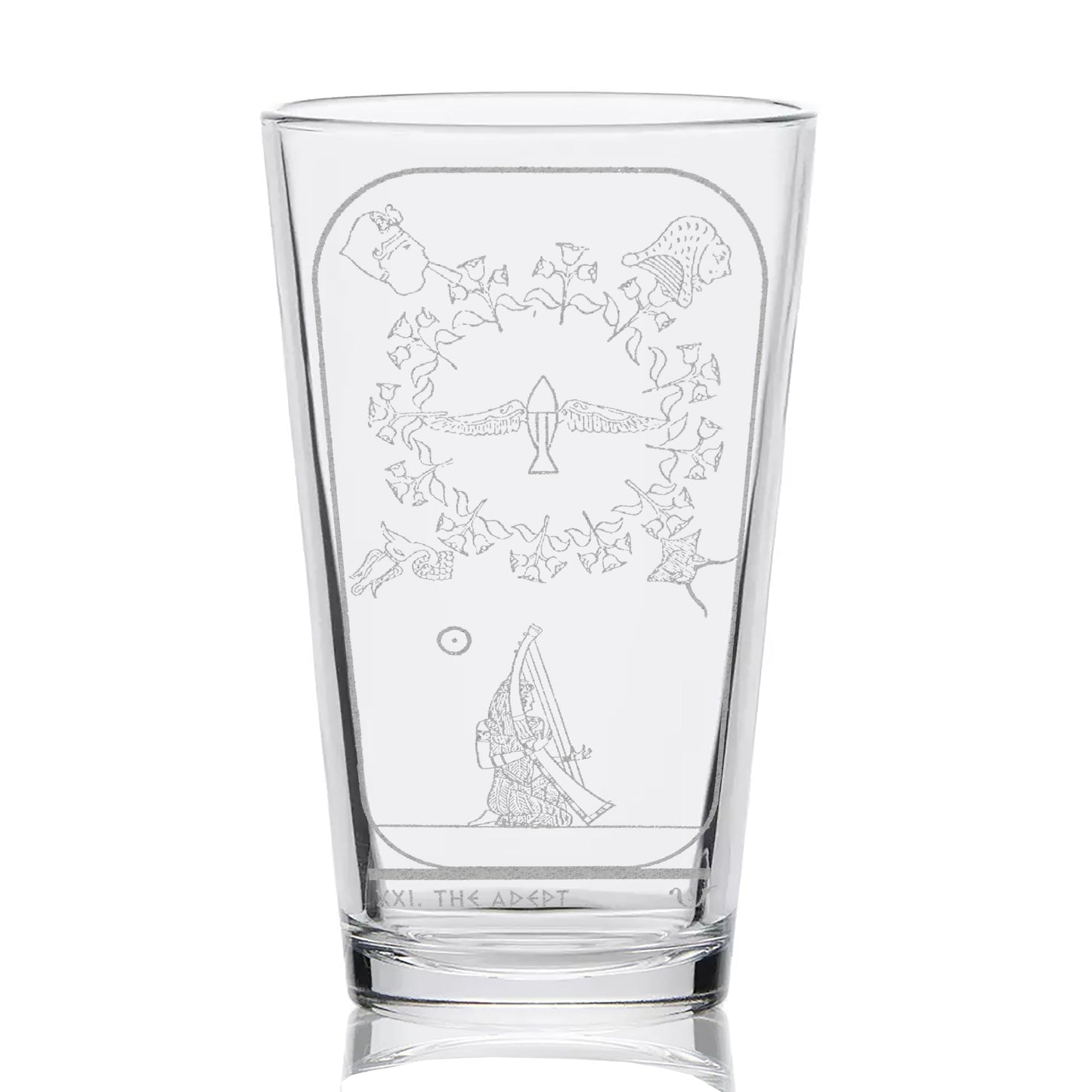 EGYPTIAN TAROT CARD Pint Glasses by LumEngrave VYSN