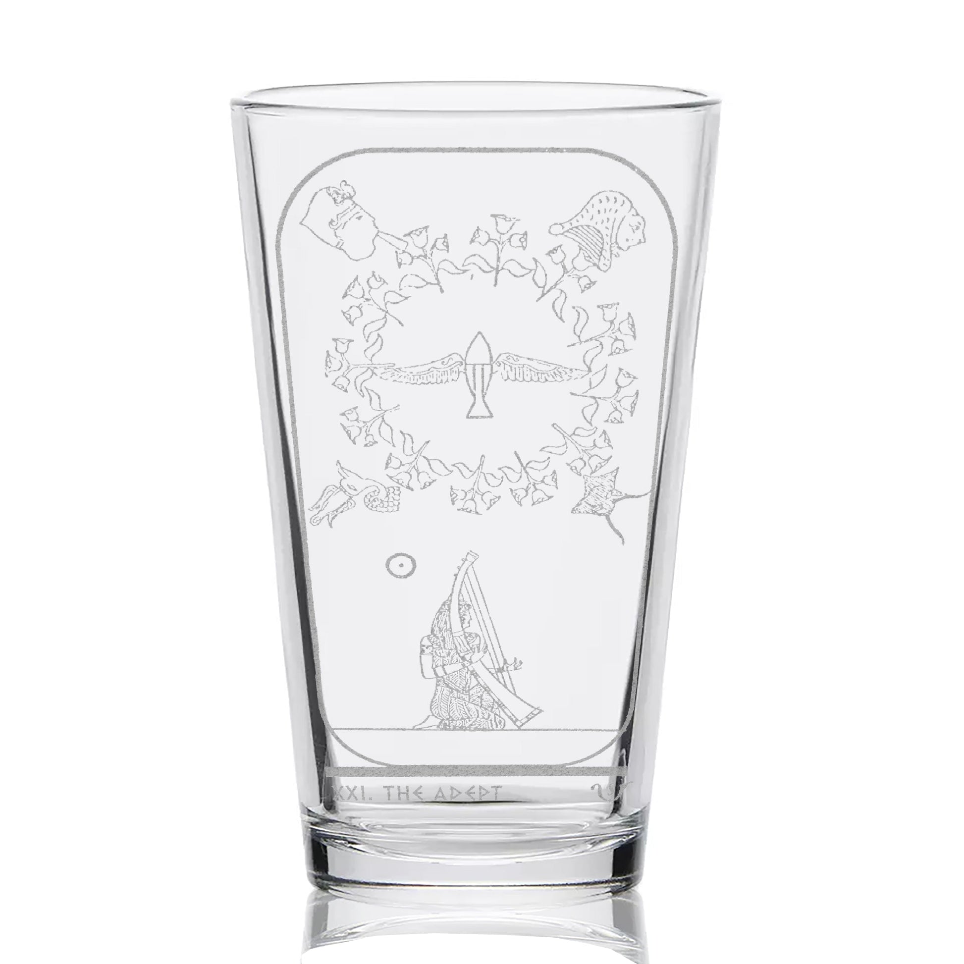EGYPTIAN TAROT CARD Pint Glasses by LumEngrave VYSN