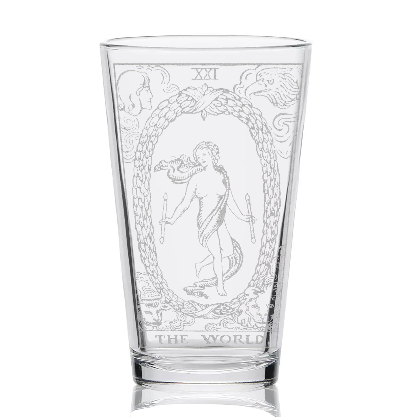 RIDER-WAITE TAROT CARD Pint Glasses by LumEngrave VYSN