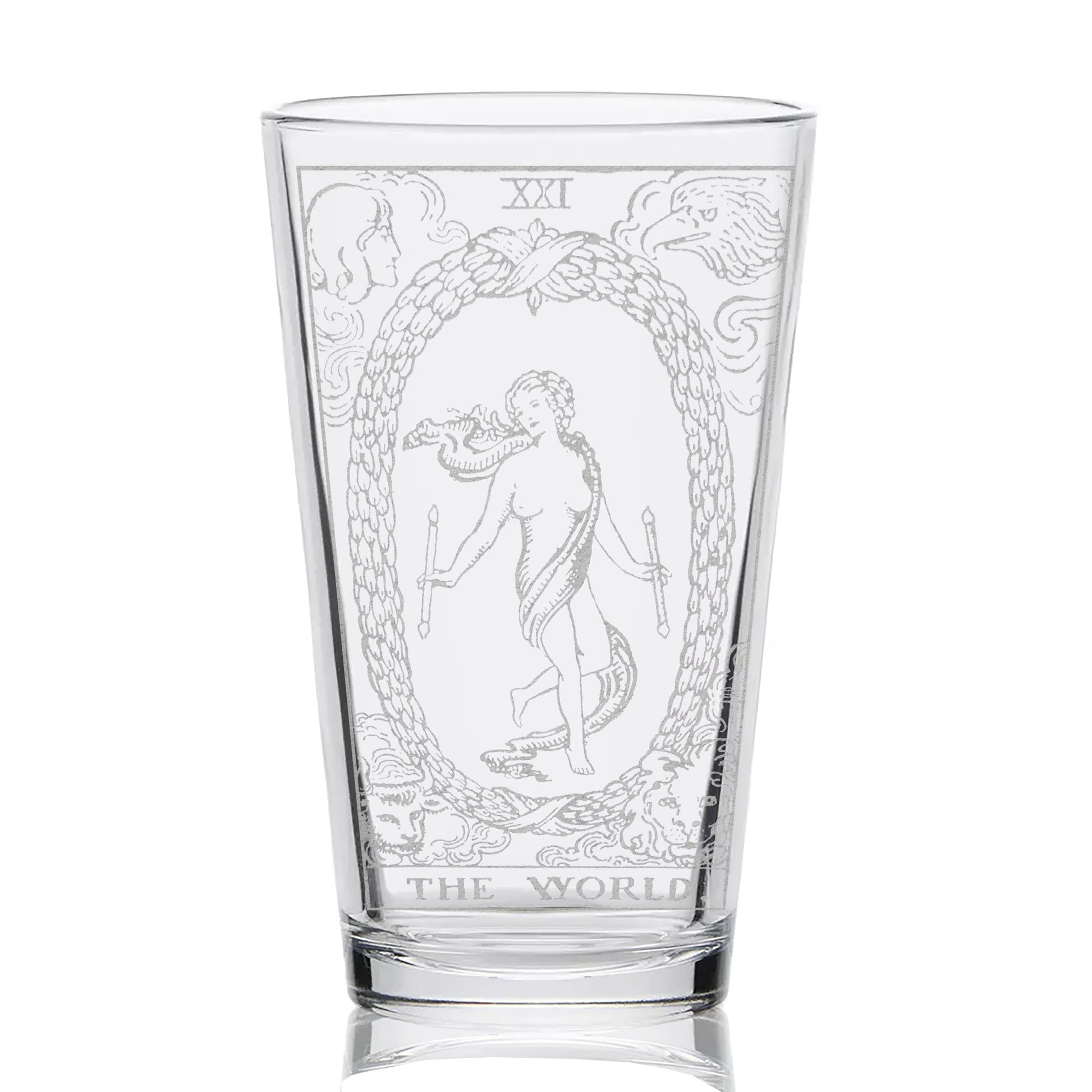 RIDER-WAITE TAROT CARD Pint Glasses by LumEngrave VYSN