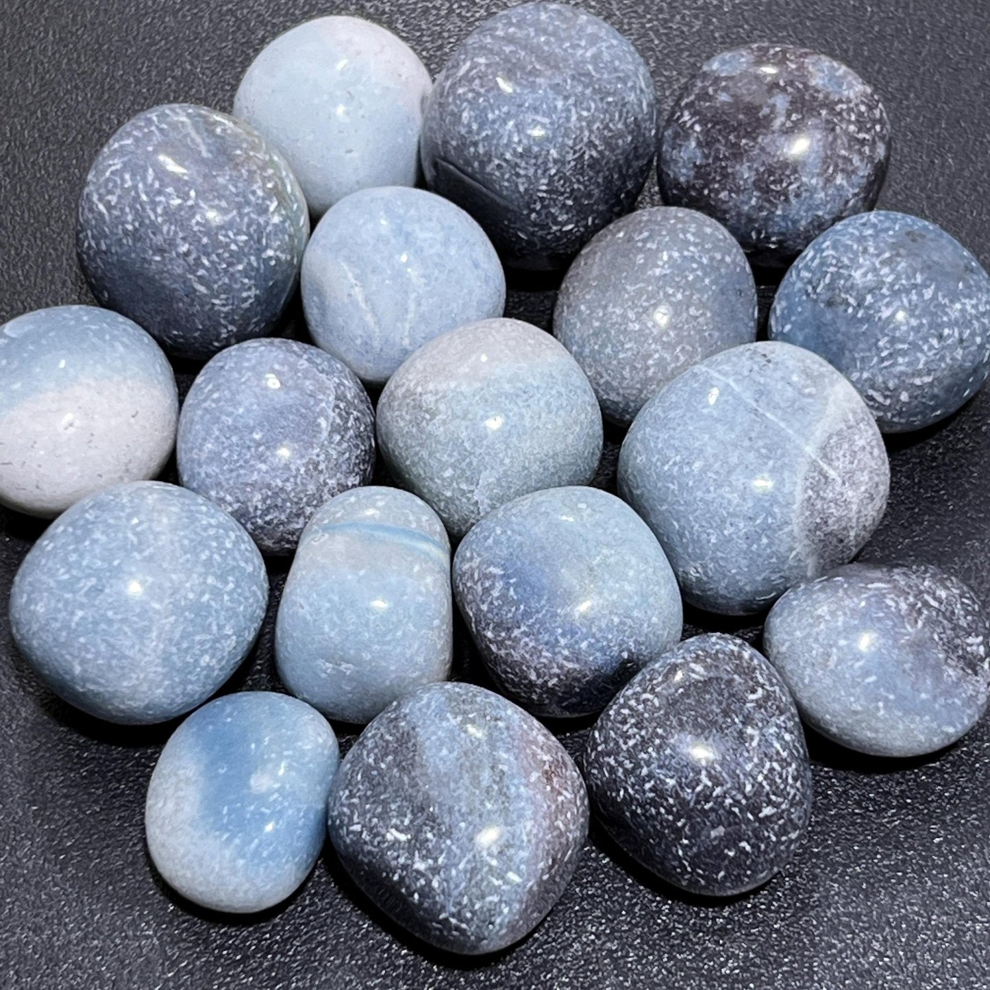 Blue Trolleite Tumbled Stones (Ascension Stone)(By The Piece or Pound) Gemstone Wholesale Amazing Crystals