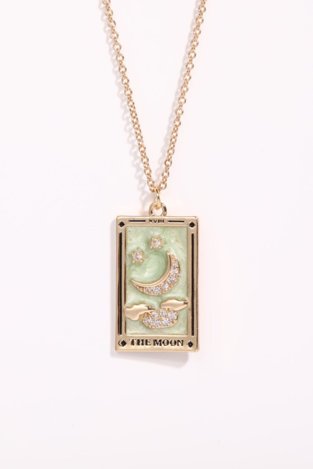 Tarot Card Pendant Stainless Steel Necklace Shopiebay