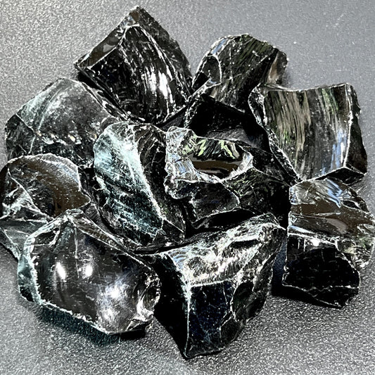 Black Obsidian Rough Raw Crystal Stones (By The Piece or Pound) Wholesale Amazing Crystals