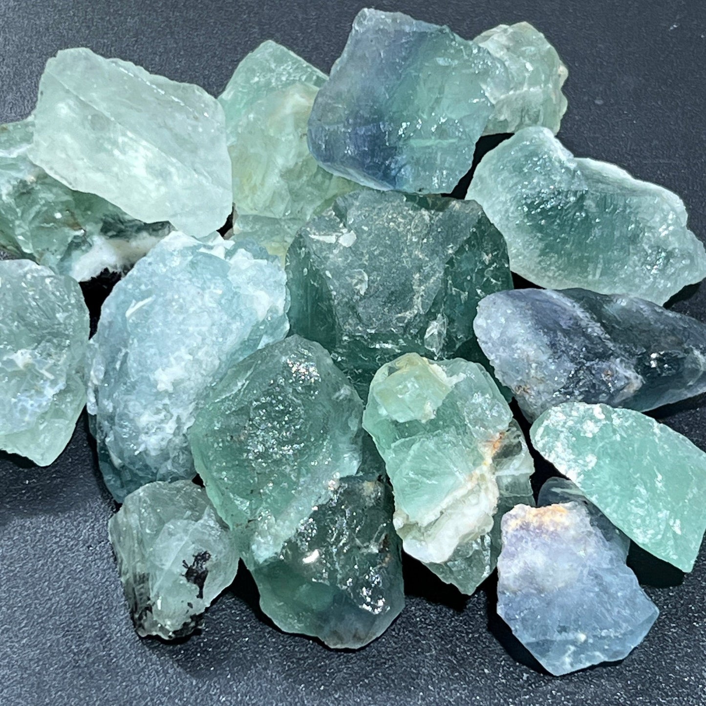 Fluorite Crystal Rough (By The Piece Or Pound) Bulk Wholesale Lot - Solar Luxe Metaphysical Store