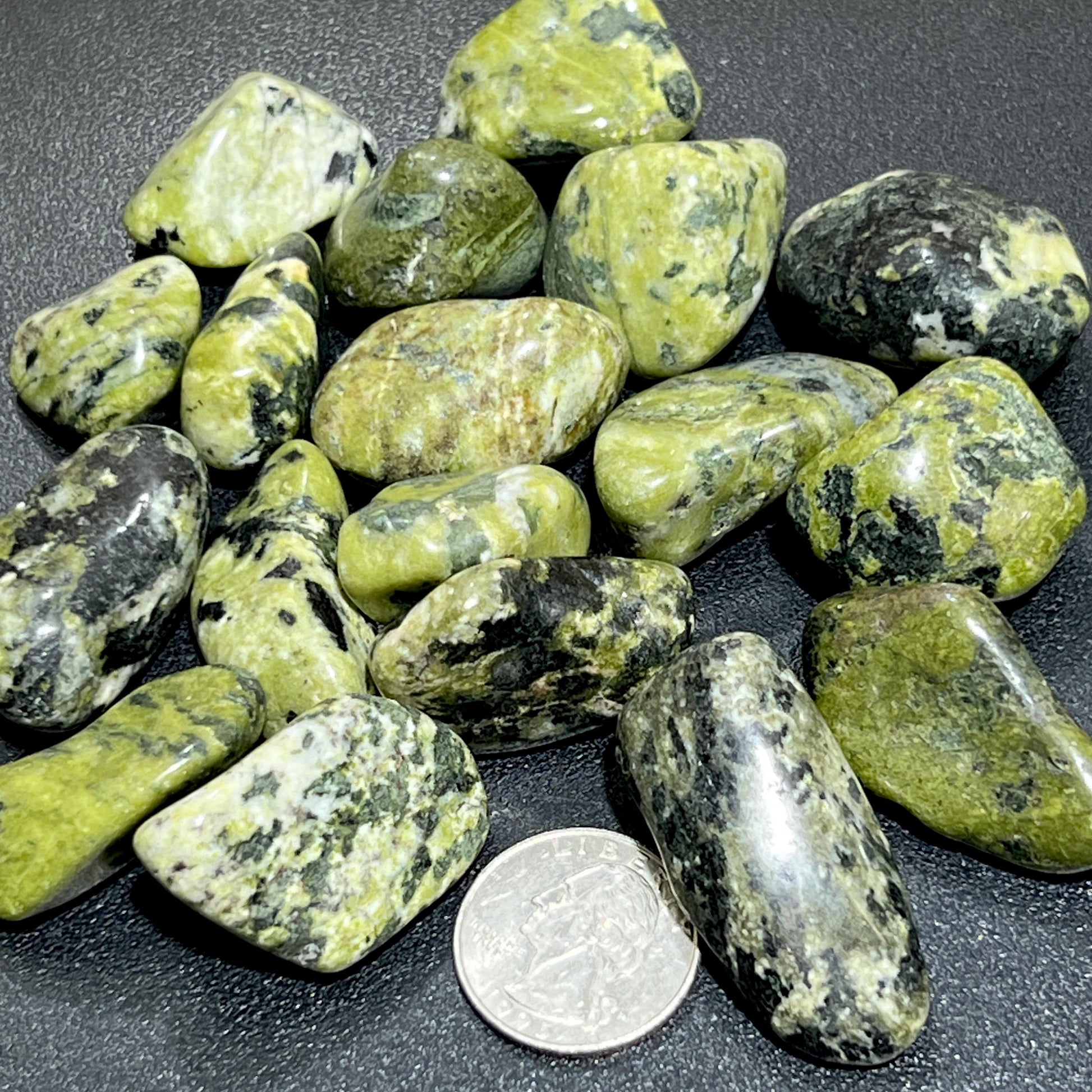 Green Nephrite Jade Tumbled (By The Piece Or Pound) Bulk Wholesale Lot Polished Gemstones Amazing Crystals