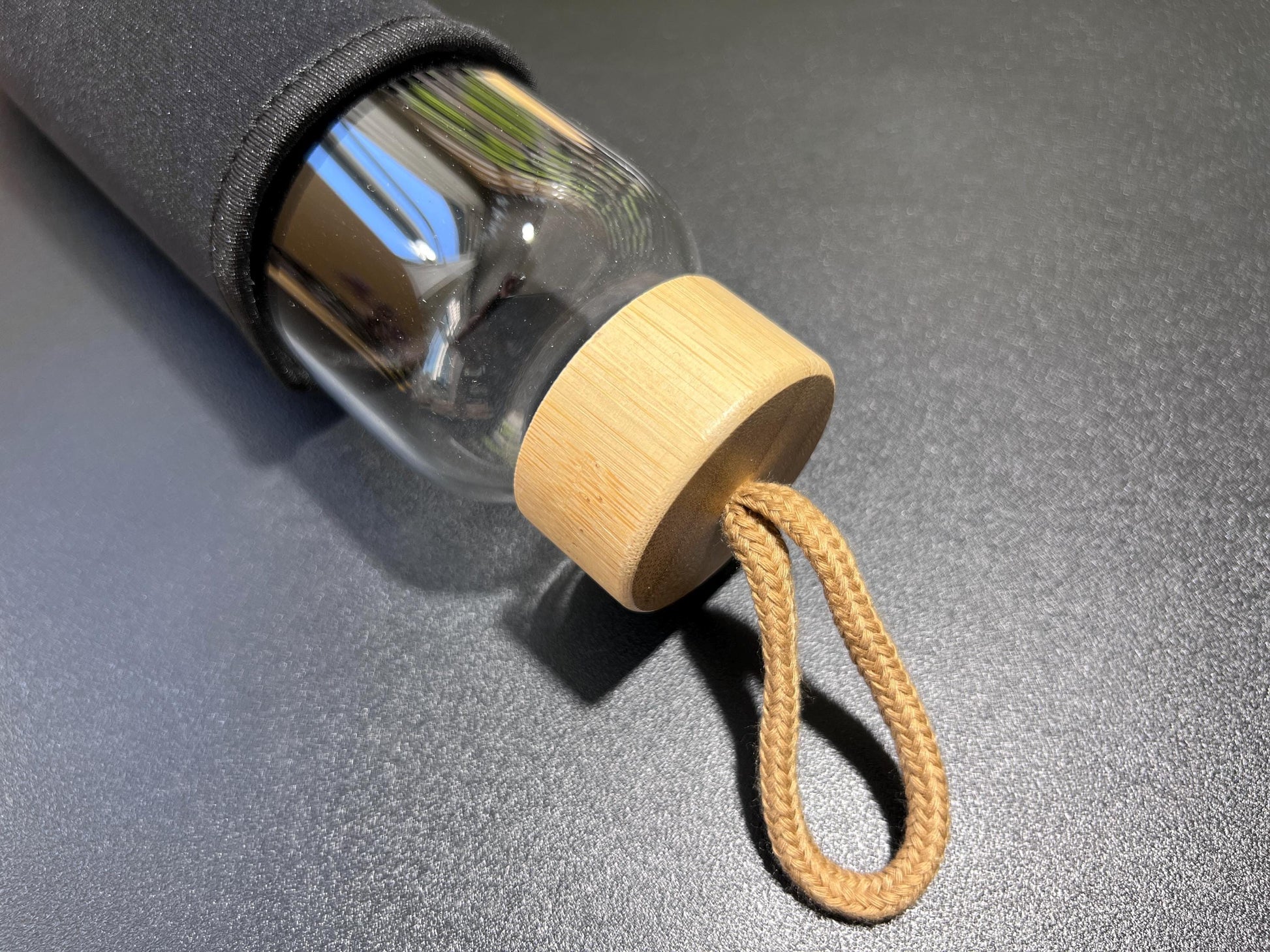 Crystal Infused Glass Water Bottle (Interchangeable Base) Gemstone Infuser Amazing Crystals