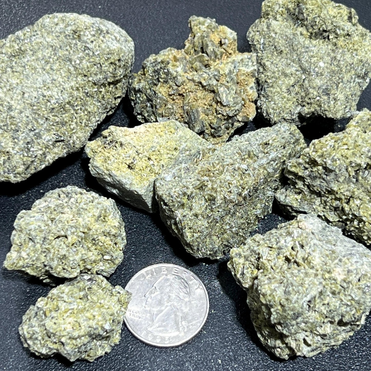 Green Epidote Crystal Rough Raw Stones (By The Piece or Pound) Wholesale Amazing Crystals