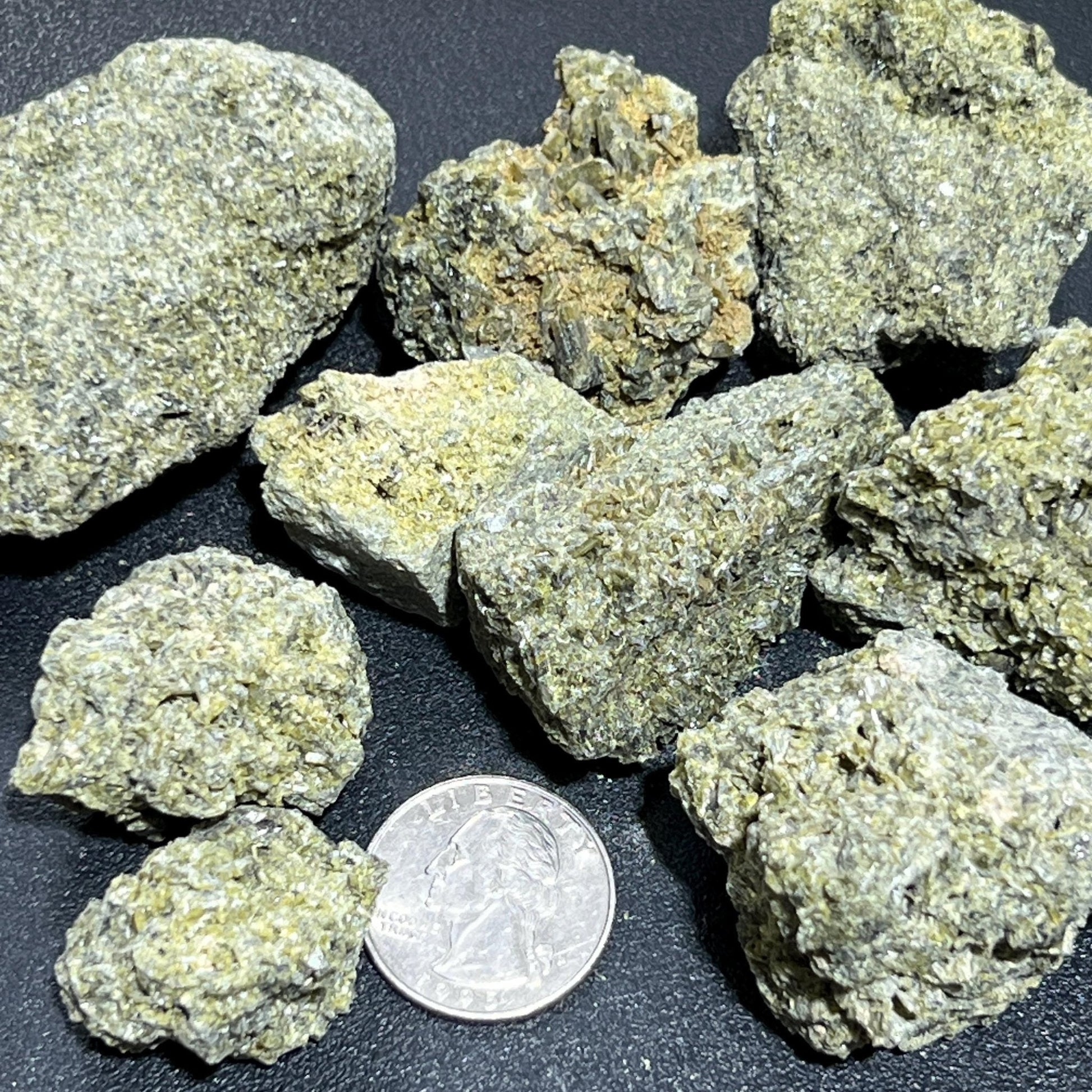 Green Epidote Crystal Rough Raw Stones (By The Piece or Pound) Wholesale Amazing Crystals