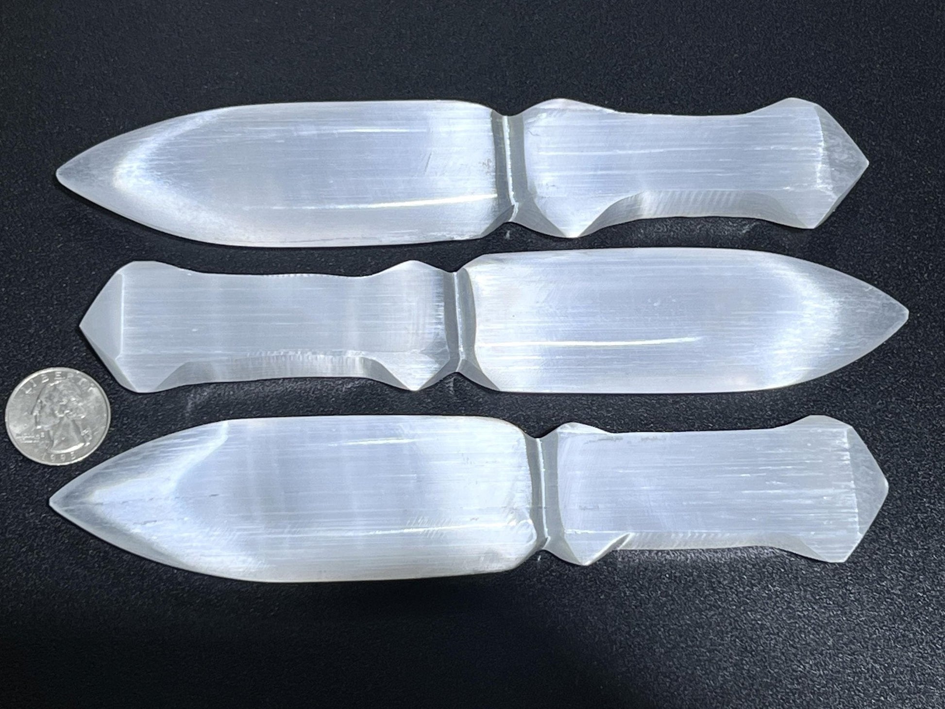 Selenite Crystal Point Decorative Knife Sword Dagger Wand Carving Wholesale Amazing Crystals