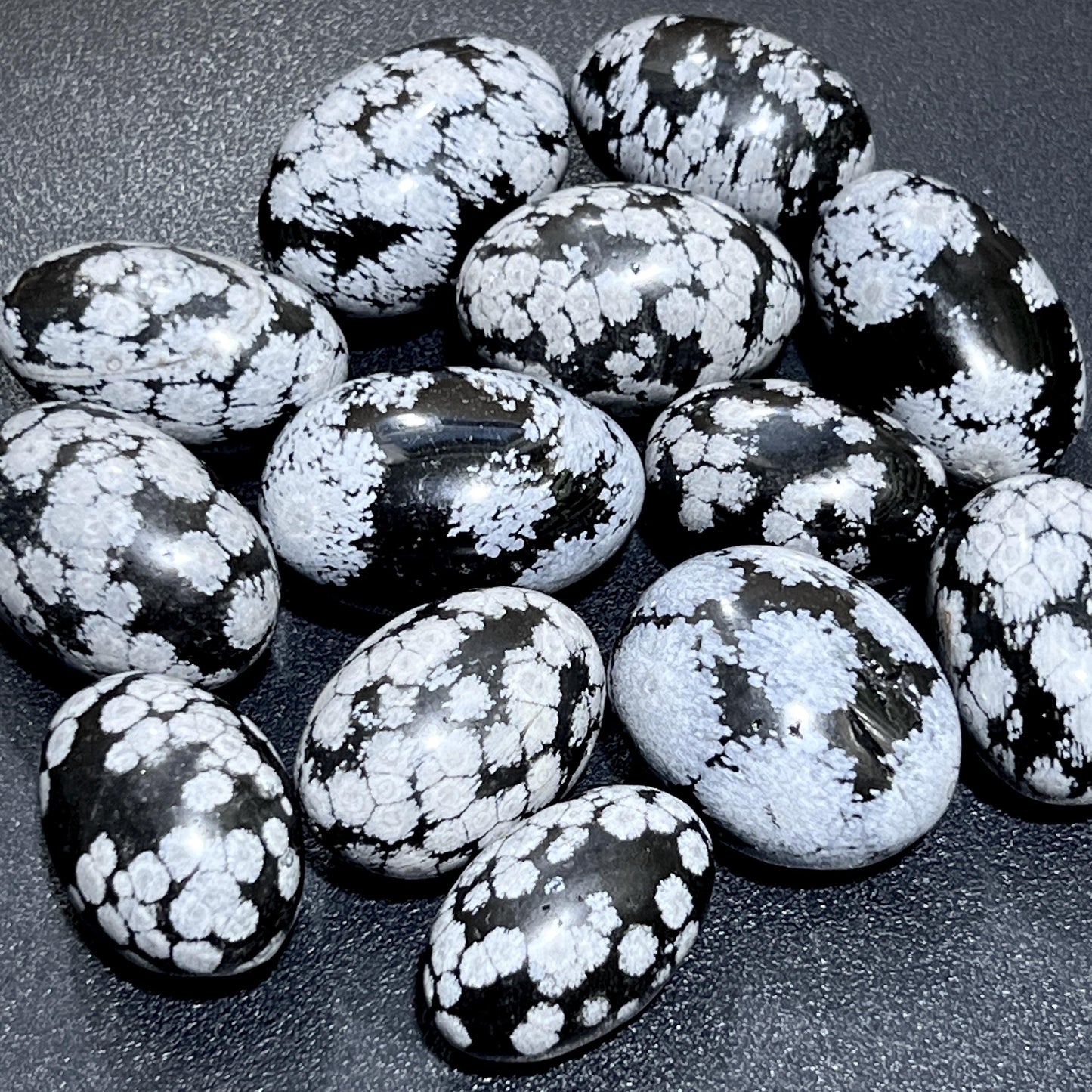 Snowflake Obsidian Tumbled (By The Piece Or Pound) Bulk Wholesale Supply Amazing Crystals