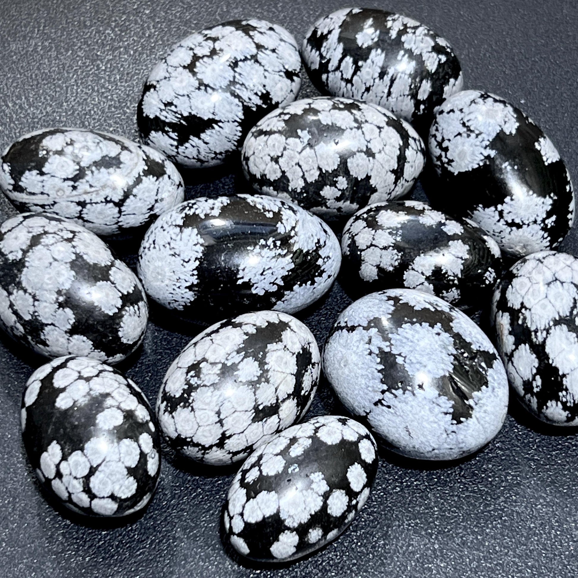 Snowflake Obsidian Tumbled (By The Piece Or Pound) Bulk Wholesale Supply Amazing Crystals