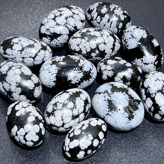 Snowflake Obsidian Tumbled (By The Piece Or Pound) Bulk Wholesale Supply Amazing Crystals