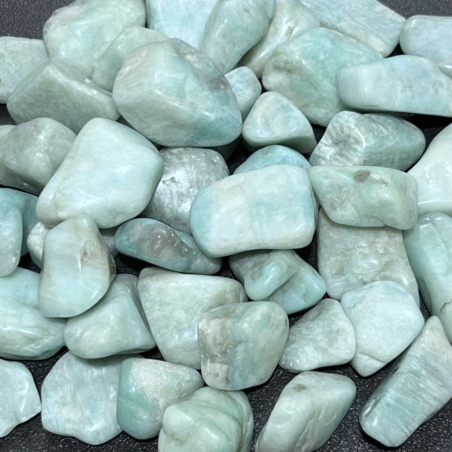 Amazonite Feldspar Tumbled Stones (By The Piece Or Pound) Wholesale Amazing Crystals