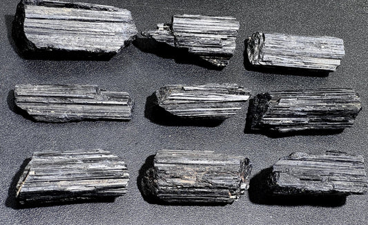Large Black Tourmaline Crystals (1 - 3 Inches)(By The Piece Or Pound) Rough Raw Gemstone Home Decor - Solar Luxe Metaphysical Store