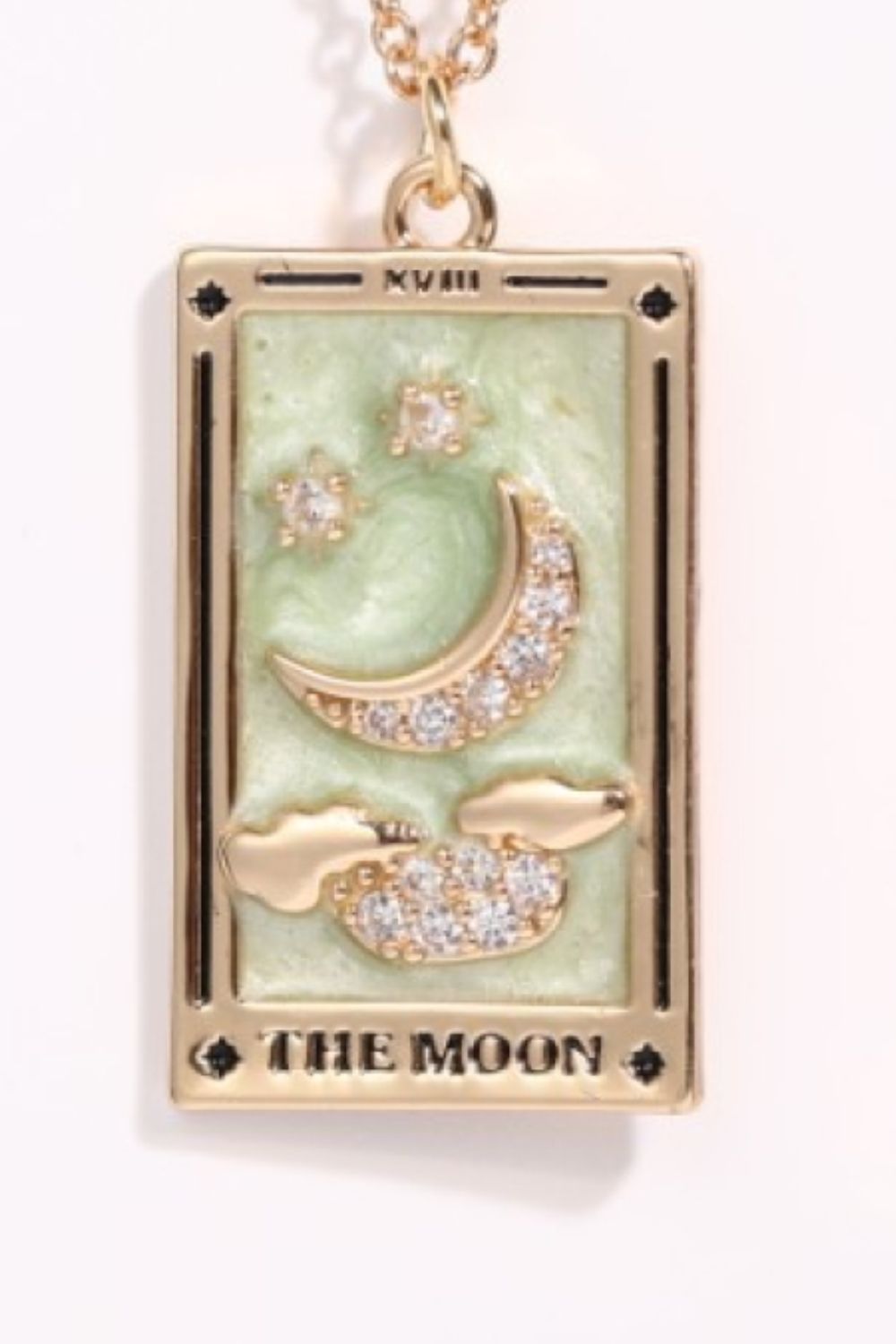 Tarot Card Pendant Stainless Steel Necklace Shopiebay