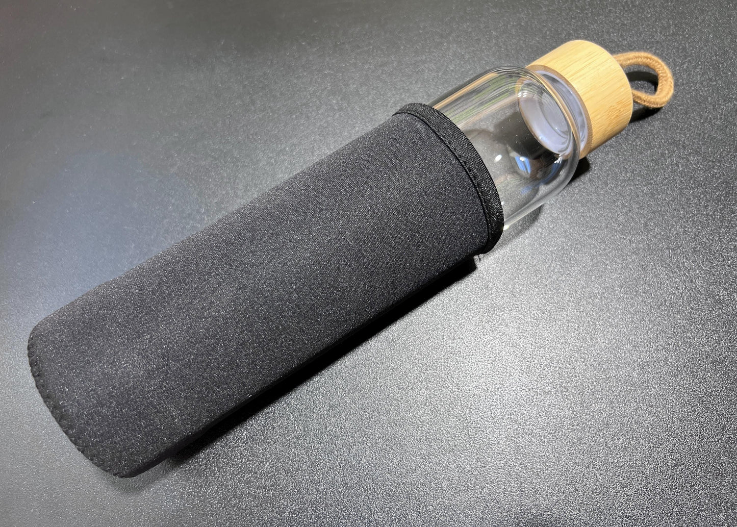 Crystal Infused Glass Water Bottle (Interchangeable Base) Gemstone Infuser Amazing Crystals